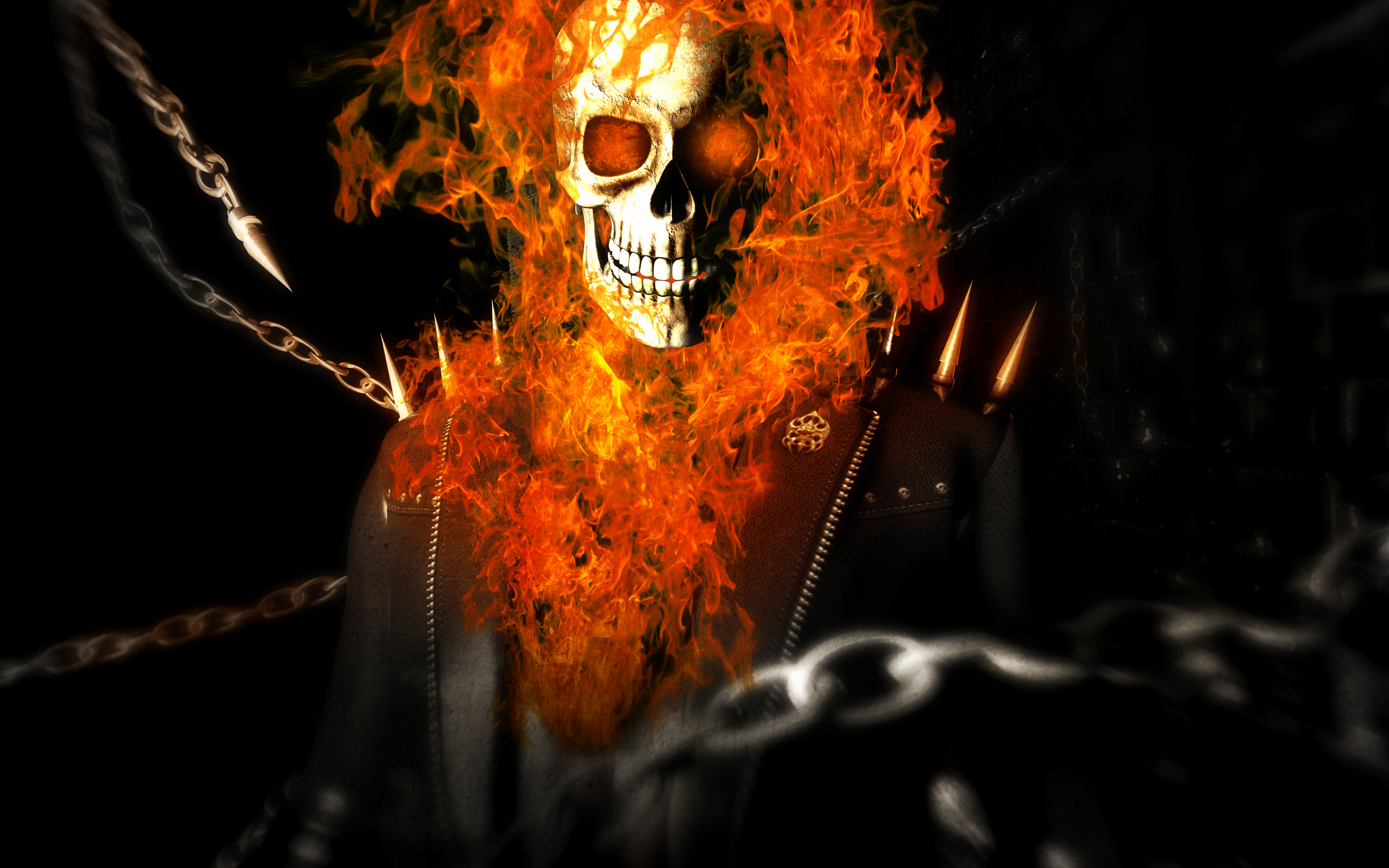 Ghost Rider Art 4k In 2880x1800 Resolution. ghost-rider-art-4k-yk.jpg. 