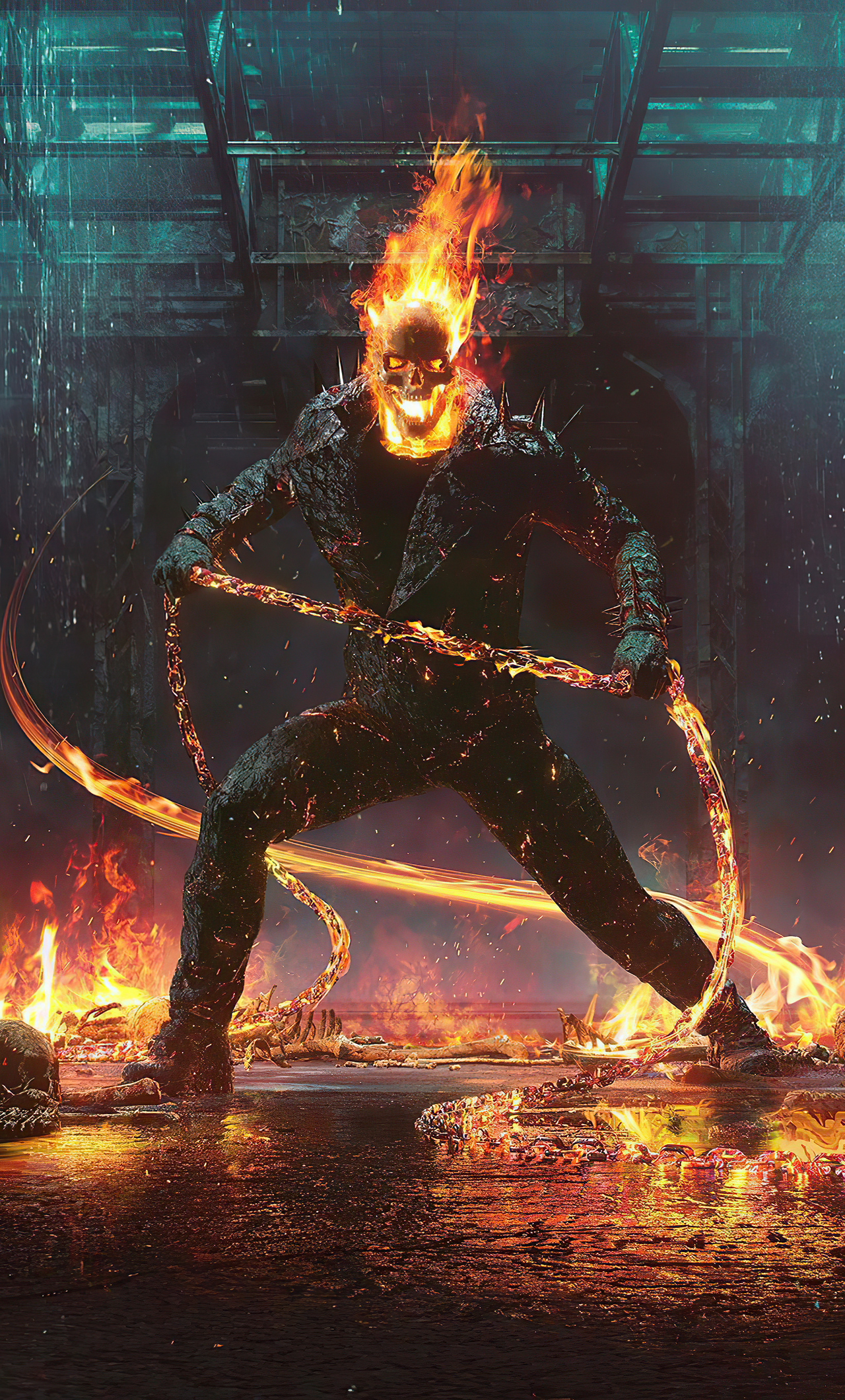 1280x2120 Ghost Rider Flame Mask 4k iPhone 6+ HD 4k Wallpapers, Images,  Backgrounds, Photos and Pictures