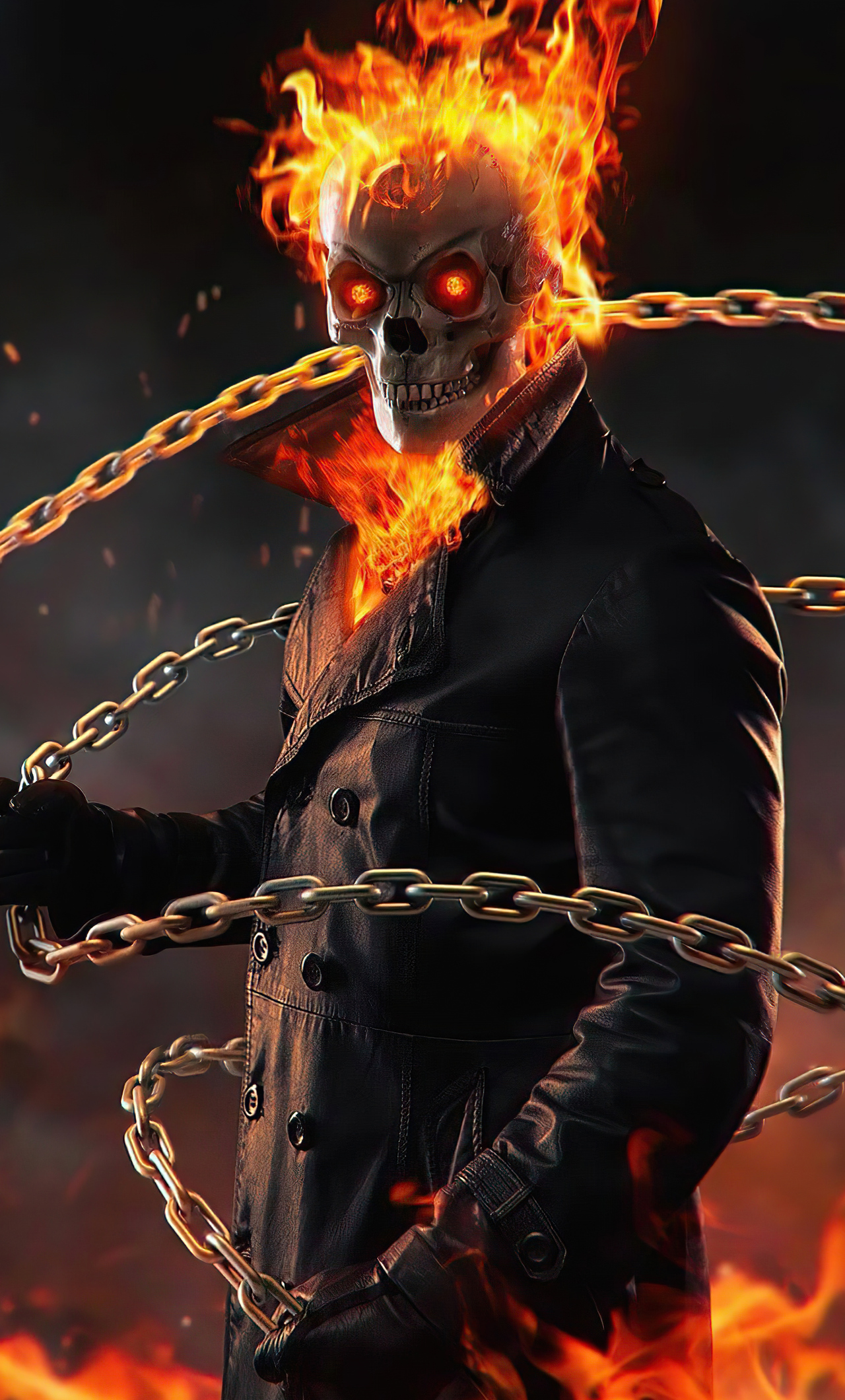 1280x2120 Ghost Rider Flame Thrower 4k iPhone 6+ HD 4k Wallpapers, Images,  Backgrounds, Photos and Pictures