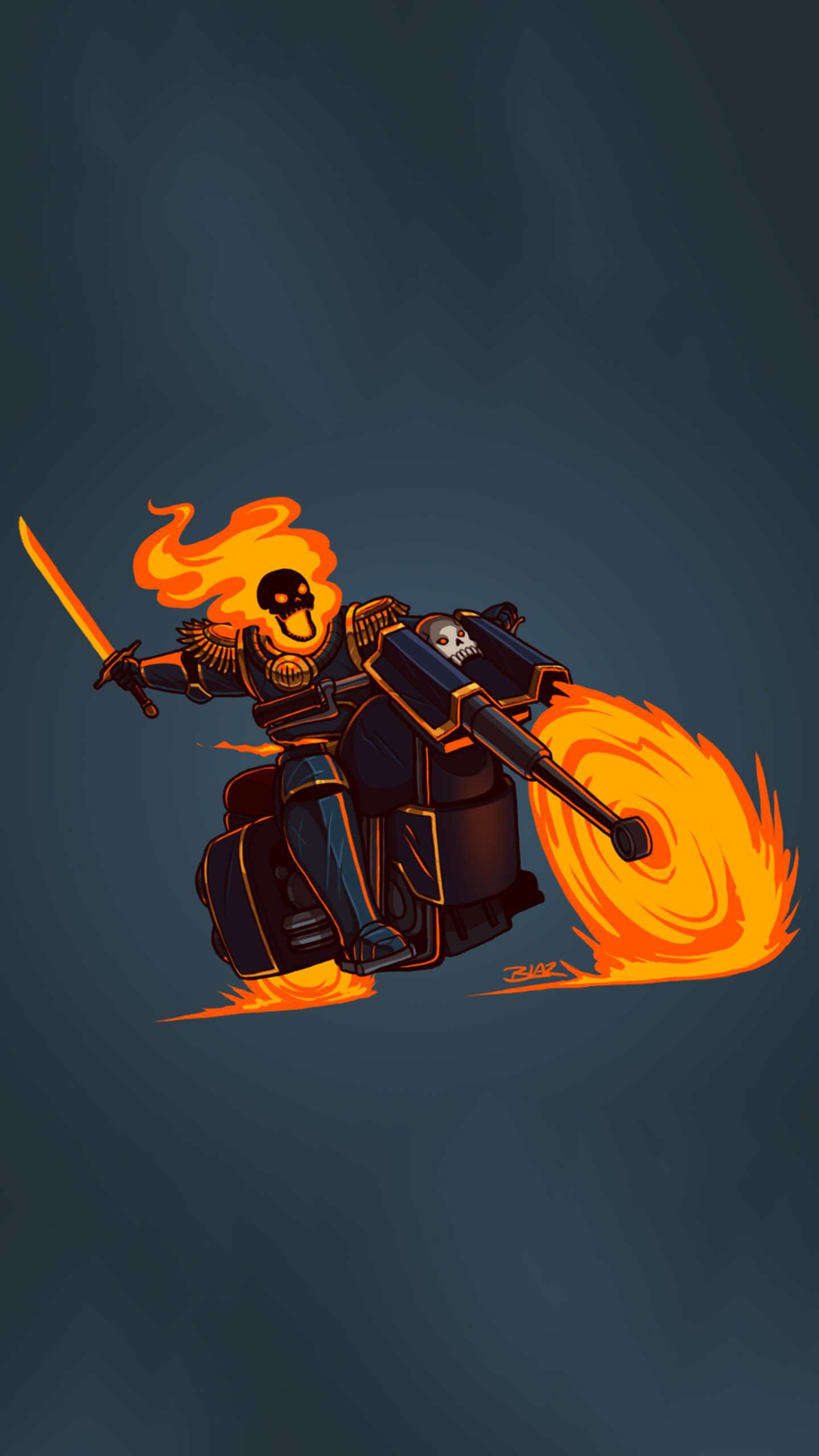 1440x2560 Ghost Rider Minimalism Hd Samsung Galaxy S6,S7 ,Google Pixel XL  ,Nexus 6,6P ,LG G5 HD 4k Wallpapers, Images, Backgrounds, Photos and  Pictures
