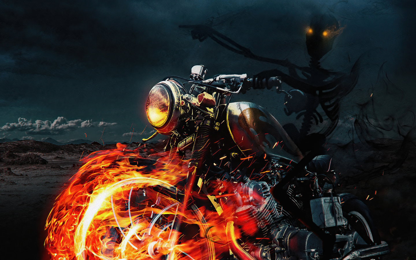 1440x900 Ghost Skull Rider 4k 1440x900 Resolution HD 4k Wallpapers, Images,  Backgrounds, Photos and Pictures