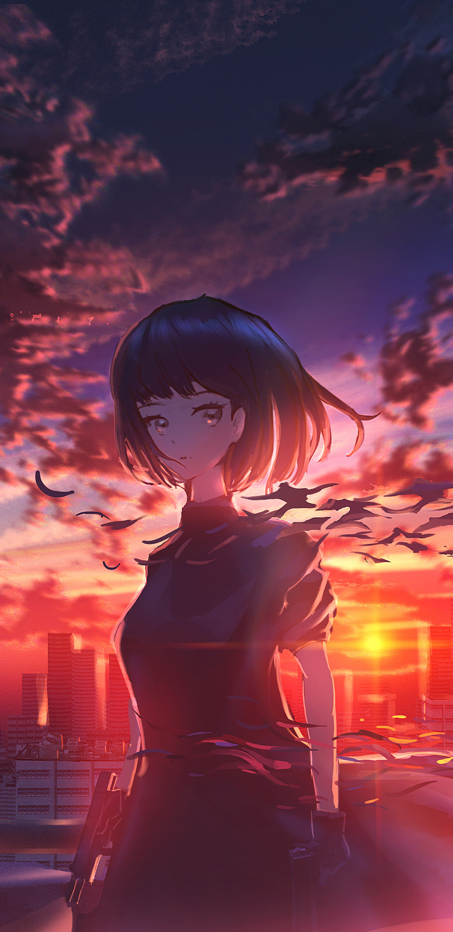 1440x2960 Anime Scenery Field 4k Samsung Galaxy Note 9,8, S9,S8