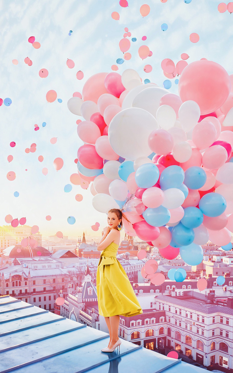 800x1280 Girl With Balloons 4k Nexus 7 Samsung Galaxy Tab 10 Note