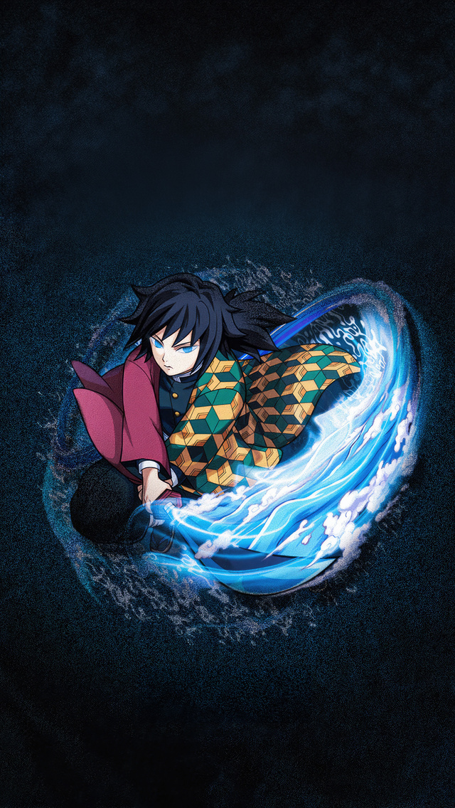 640x1136 Giyu Tomioka Kimetsu No Yaiba iPhone 5,5c,5S,SE ,Ipod Touch ...