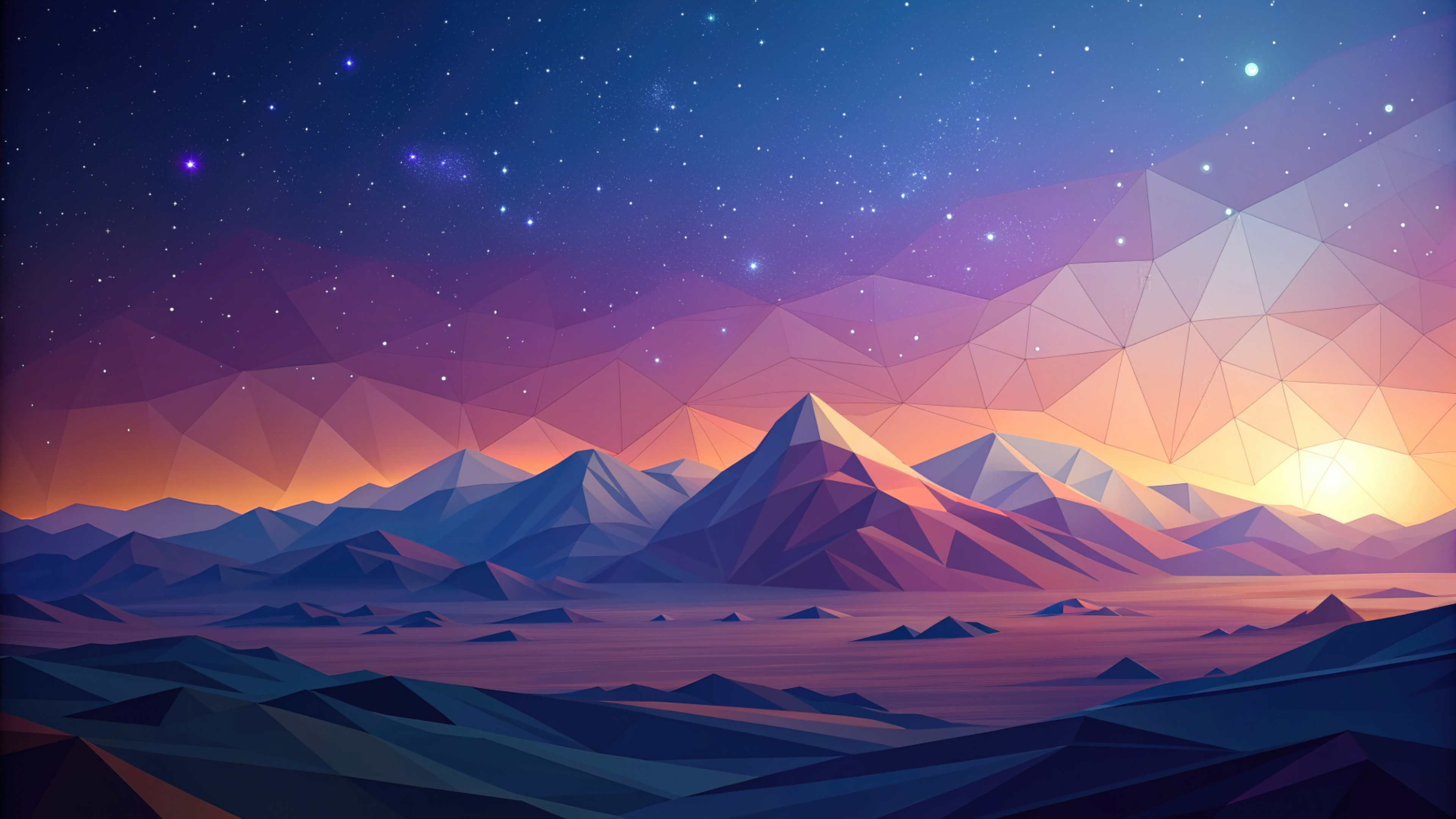 3840x2160 Glowing Mountain Majesty 4K ,HD 4k Wallpapers,Images
