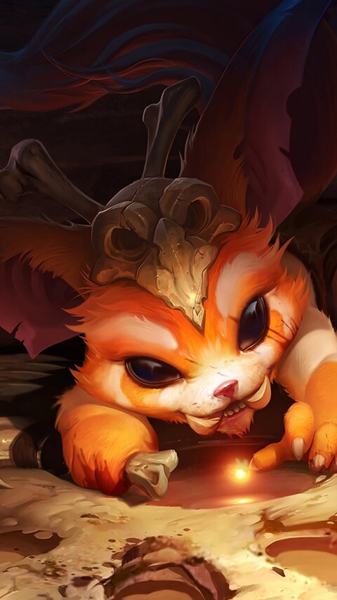 480x854 Gnar League Of Legends Android One HD 4k Wallpapers, Images,  Backgrounds, Photos and Pictures