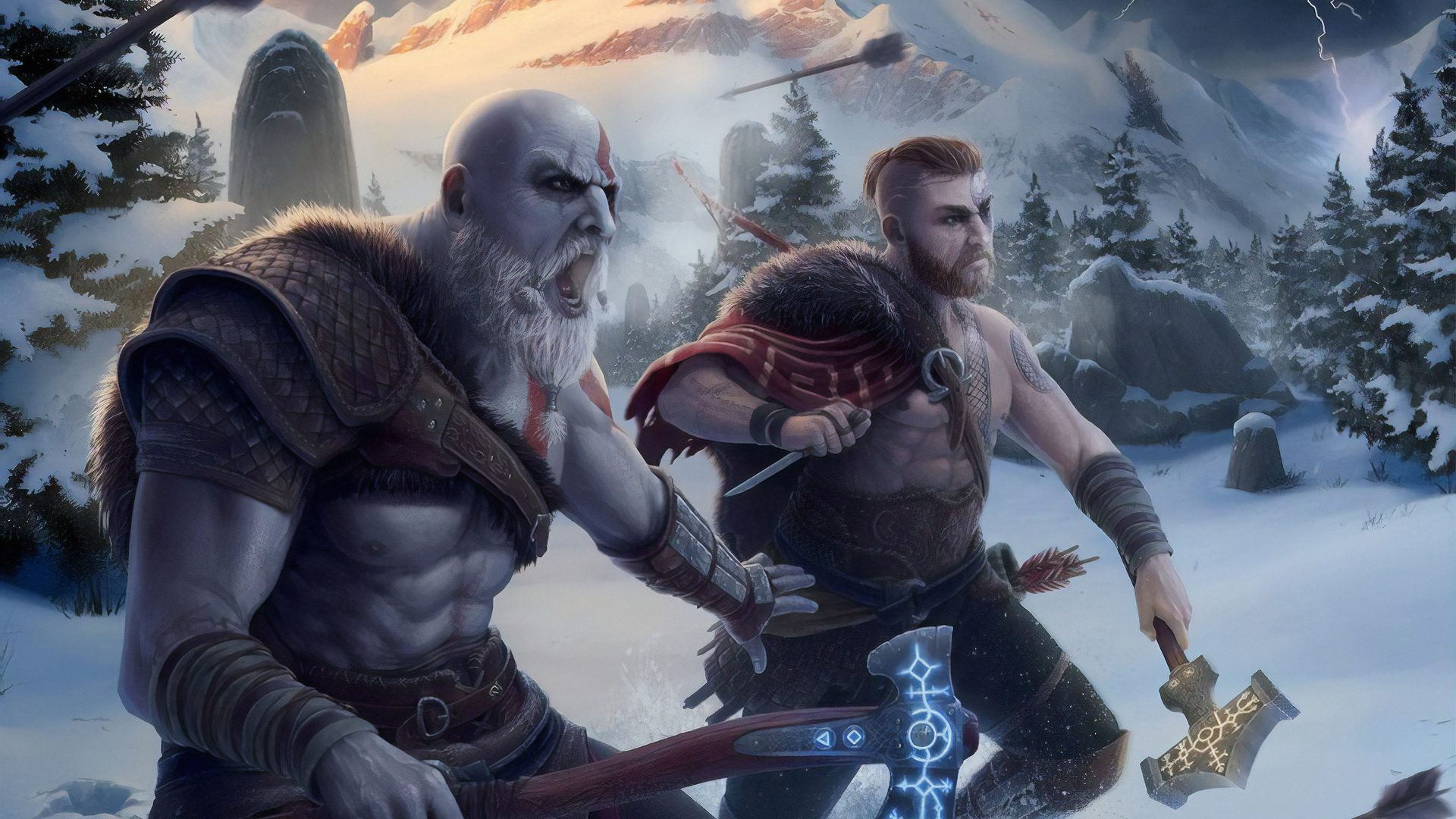 1920x1080 God Of War 4k Artwork Laptop Full HD 1080P HD 4k Wallpapers,  Images, Backgrounds, Photos and Pictures