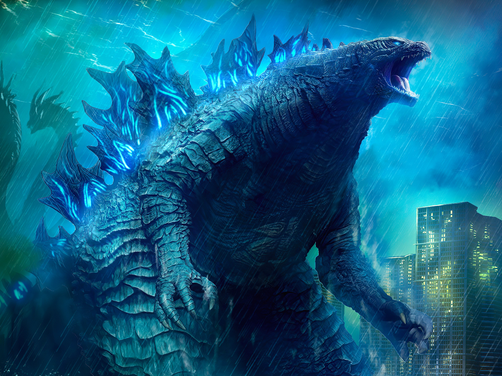 1600x1200 Godzilla King Of The Monsters Movie 4k Art 1600x1200