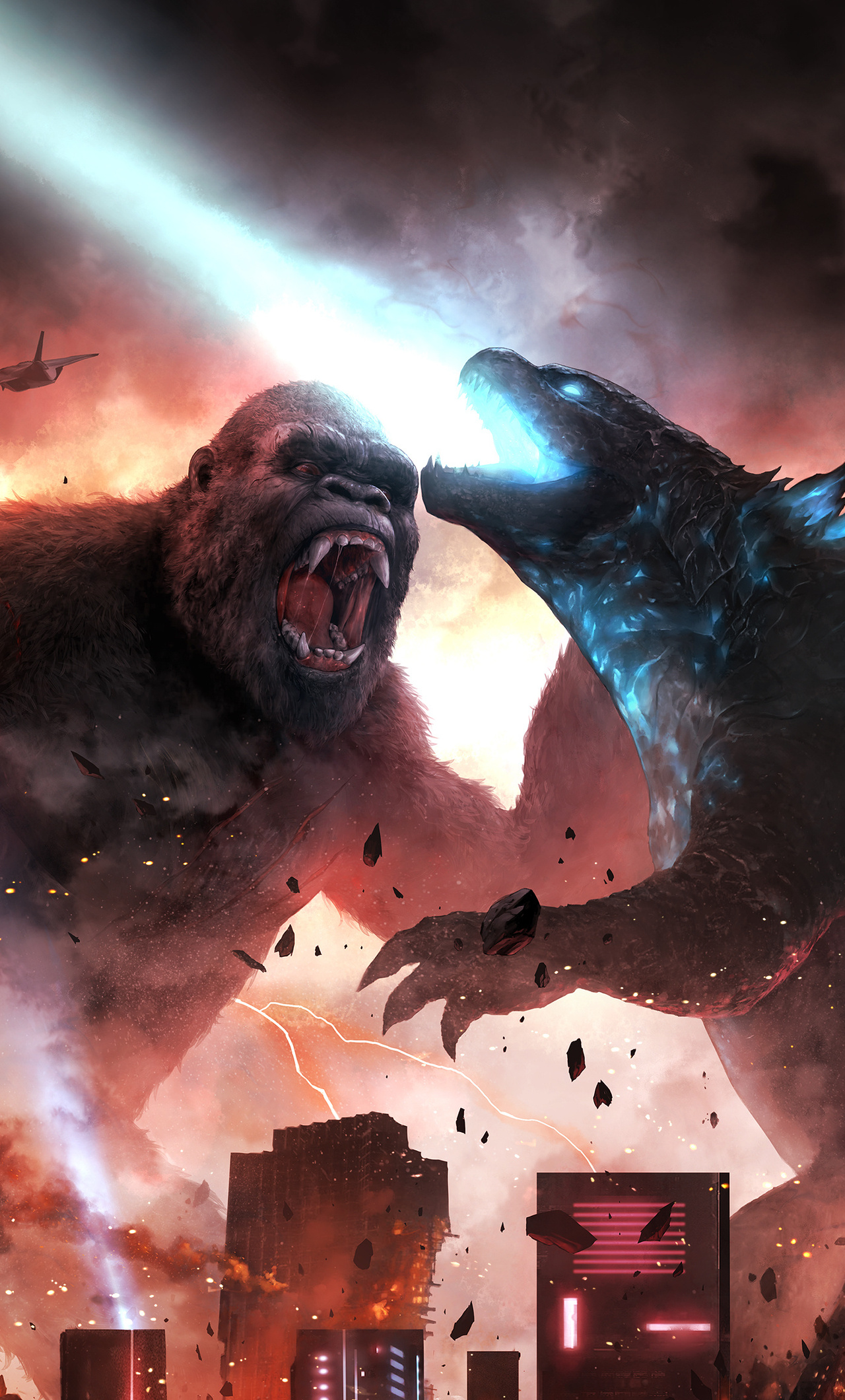 1280x2120 Godzilla Vs Kong Fight Scene 5k iPhone 6+ ,HD 4k Wallpapers ...