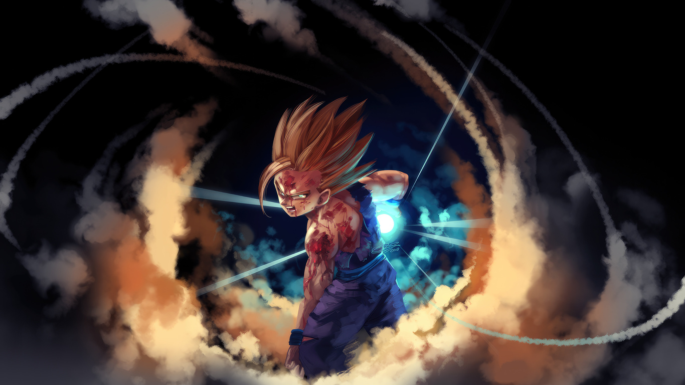 Wallpaper : 1366x768 Px, Dragon Ball, Gohan, Piccolo, Son Goku, Super