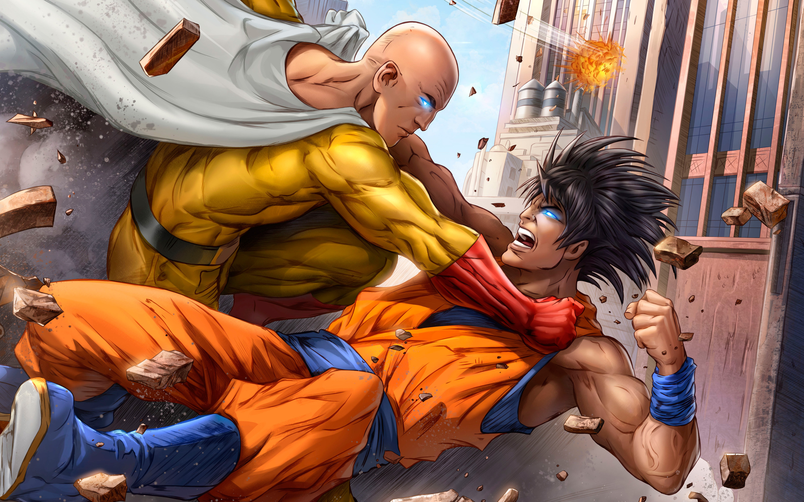 One Punch Man Wallpaper 4K, 5K, Saitama