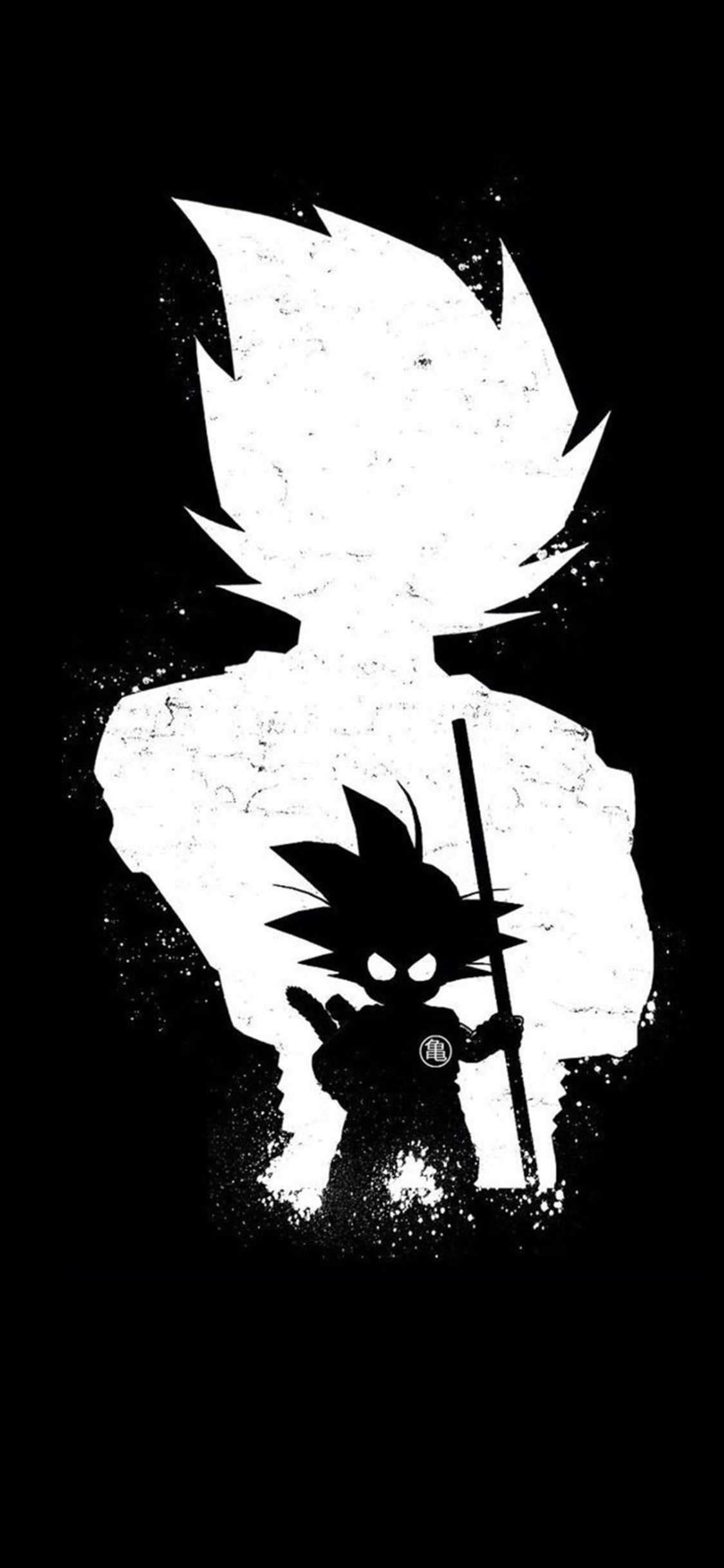 Goku Anime Dark Black 4k Iphone XS
