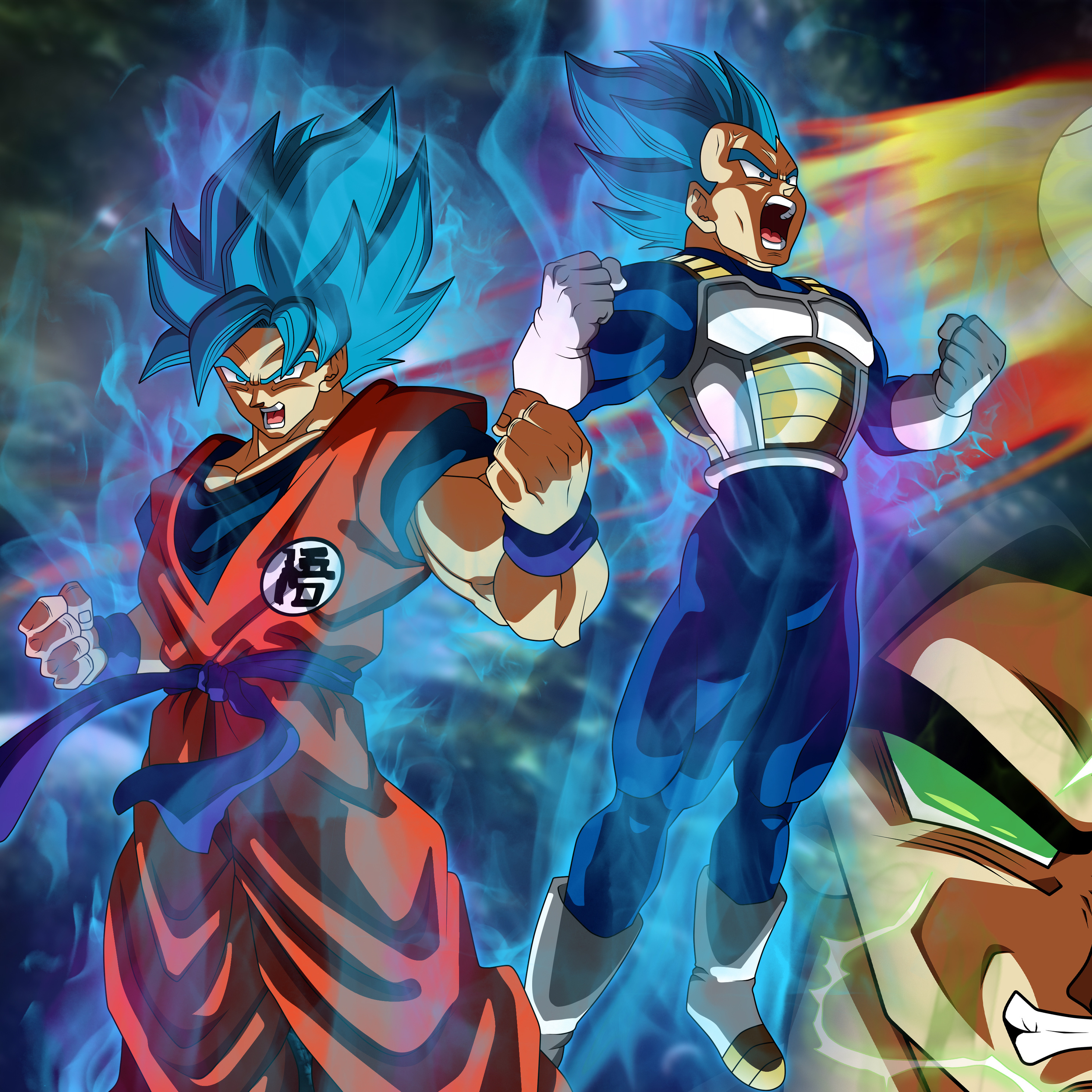 dbz goku and vegeta wallpapers