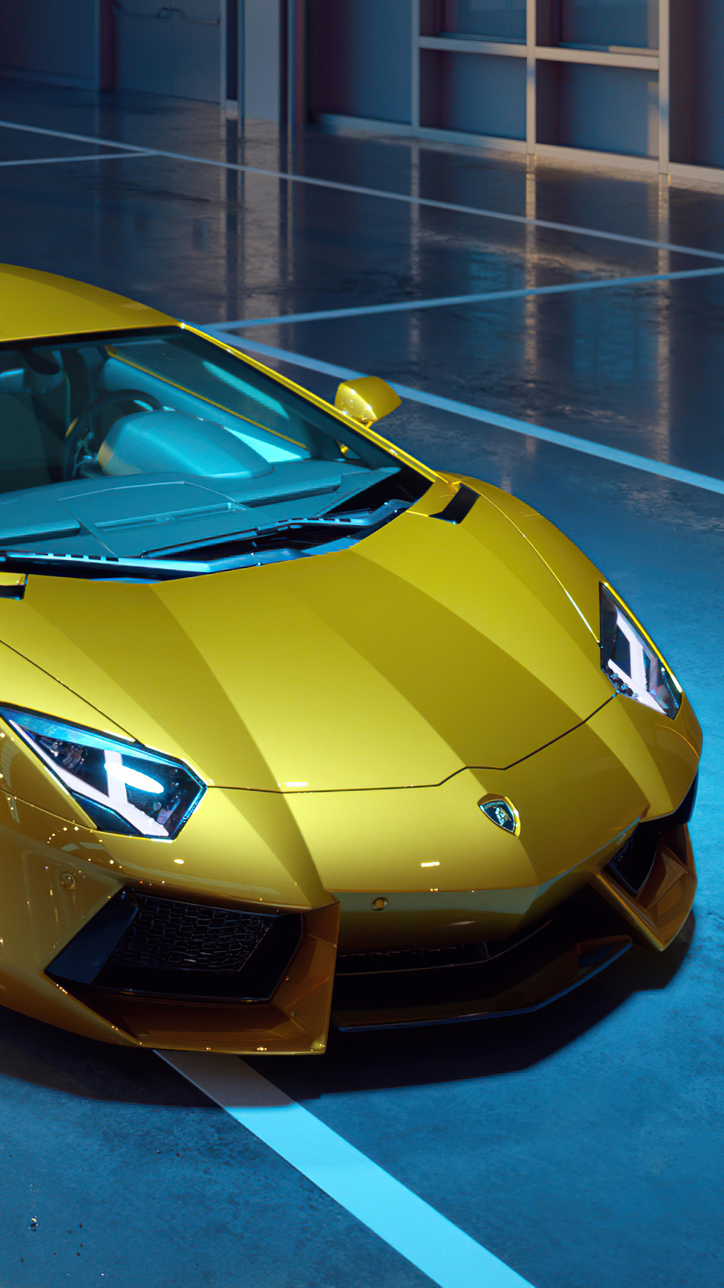 1440x2560 Gold Lamborghini Aventador Dione Forged 4k Samsung Galaxy S6 ...