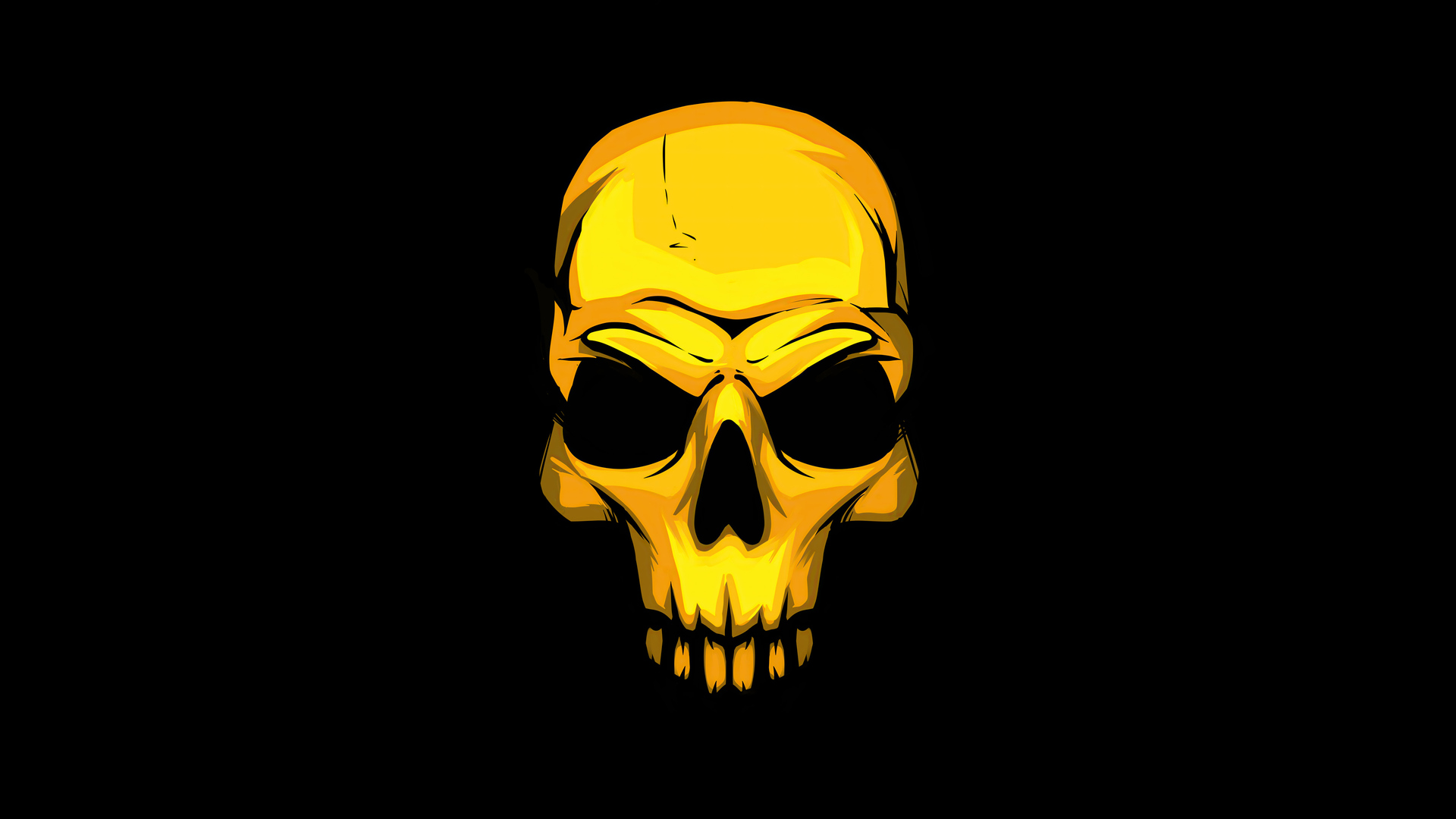 1920x1080 Gold Skull Dark Background 4k Laptop Full HD 1080P HD 4k  Wallpapers, Images, Backgrounds, Photos and Pictures