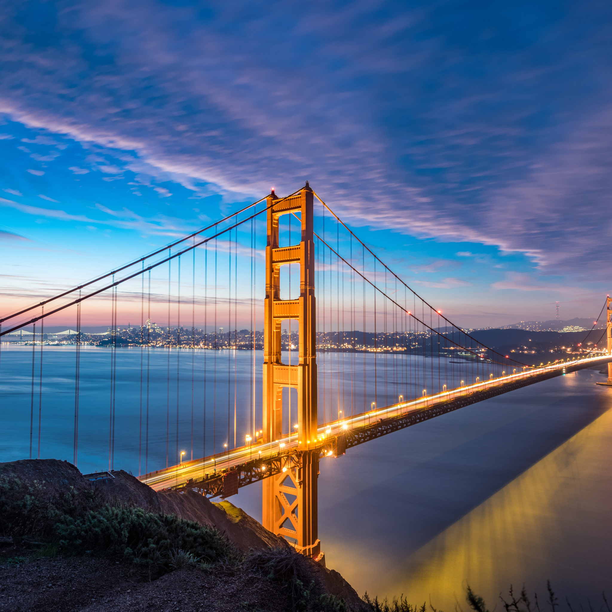 2048x2048 Golden Gate Bridge 8k Ipad Air ,HD 4k Wallpapers,Images ...