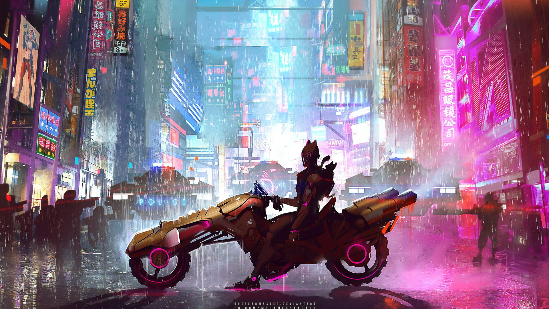 Neon Lights City Cyberpunk HD Wallpaper - KDE Store