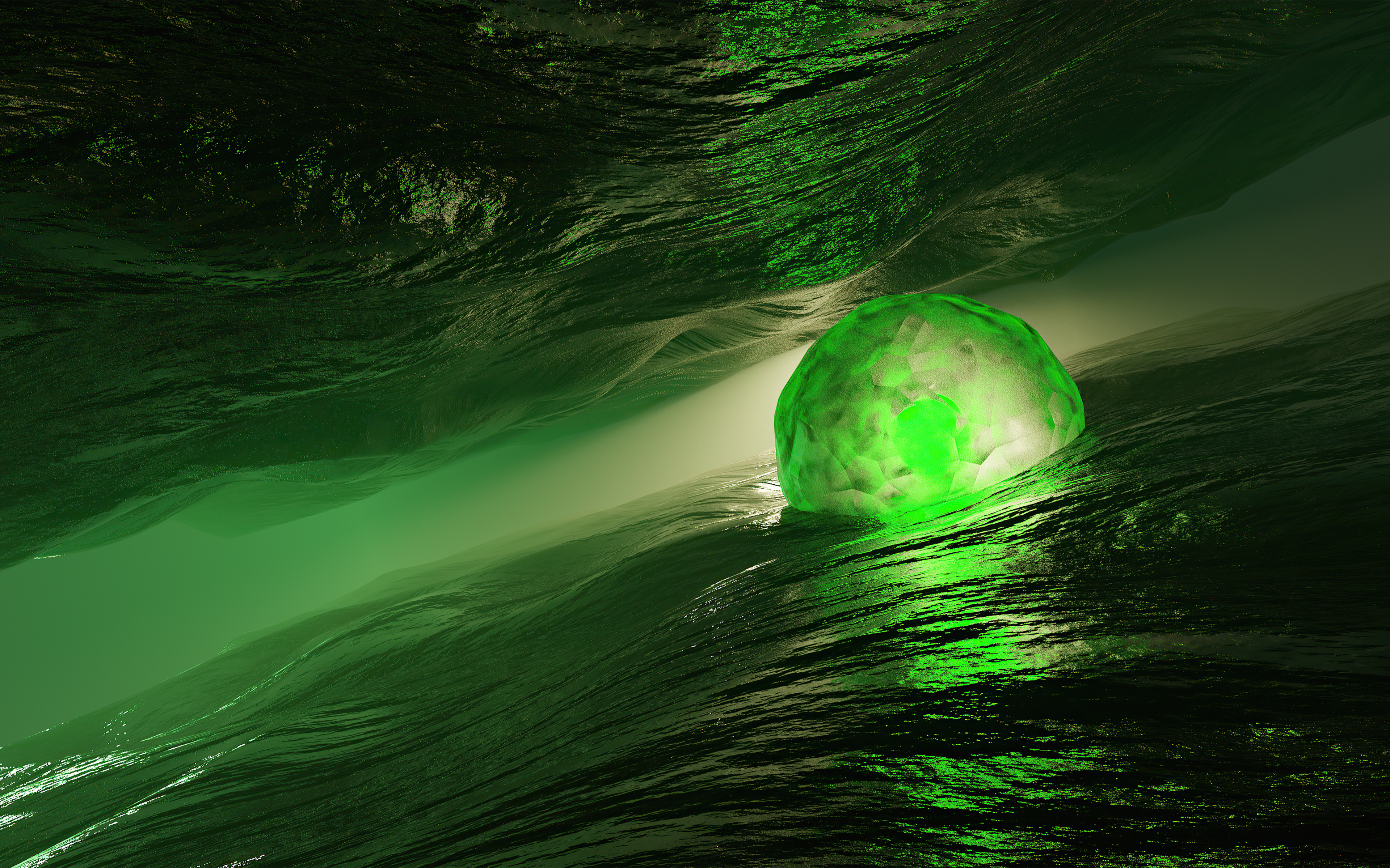 3840x2400 Green Space Planet Blended 4k 4k Hd 4k Wallpapers Images