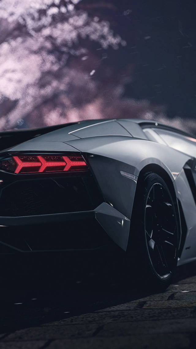 640x1136 Grey Lamborghini Aventador iPhone 5,5c,5S,SE ,Ipod Touch ,HD ...