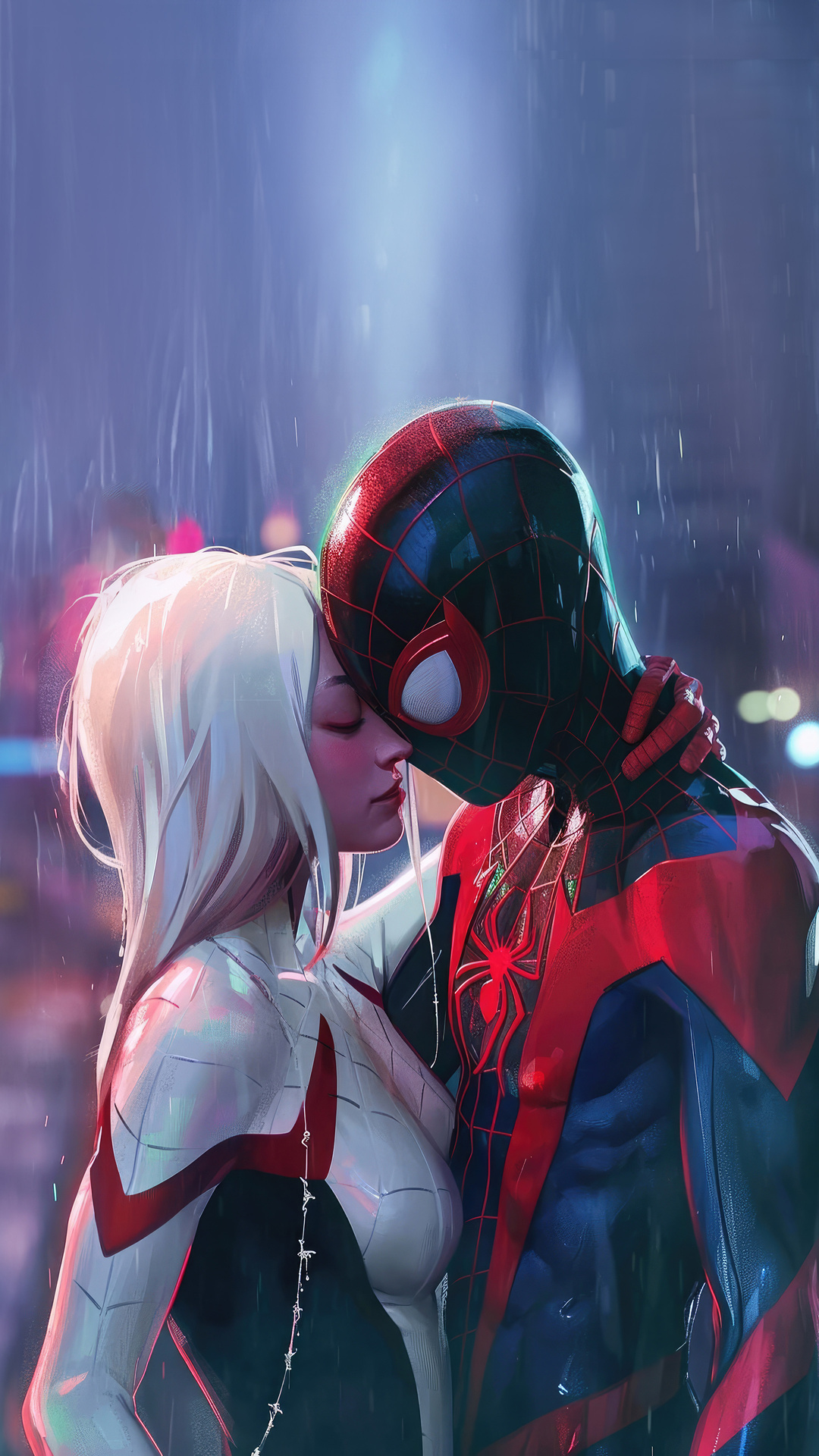 1080x1920 Gwen And Miles Unlikely Bond Iphone 7,6s,6 Plus, Pixel Xl 