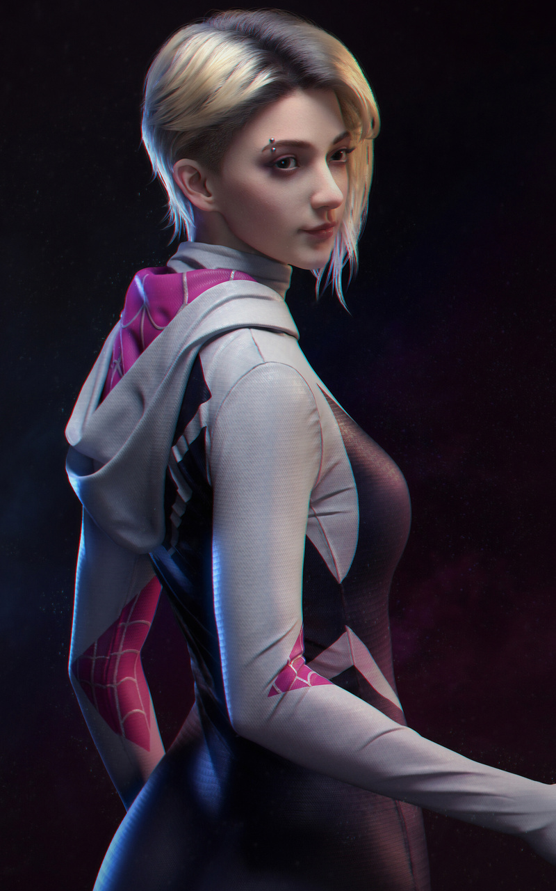 800x1280 Gwen Stacy 4k New Cosplay Nexus 7samsung Galaxy Tab 10note Android Tablets Hd 4k 8563