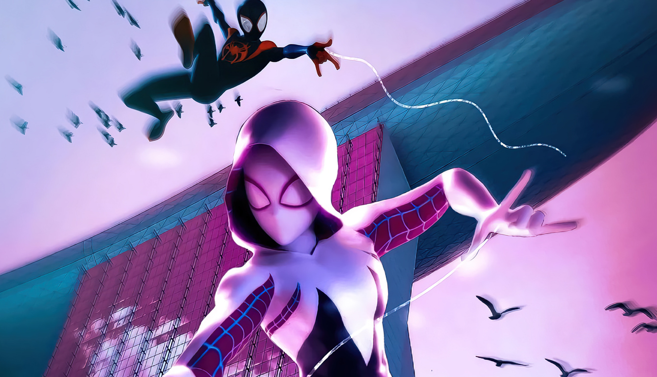 1336x768 Gwen Stacy And Spiderman Laptop HD ,HD 4k Wallpapers,Images ...