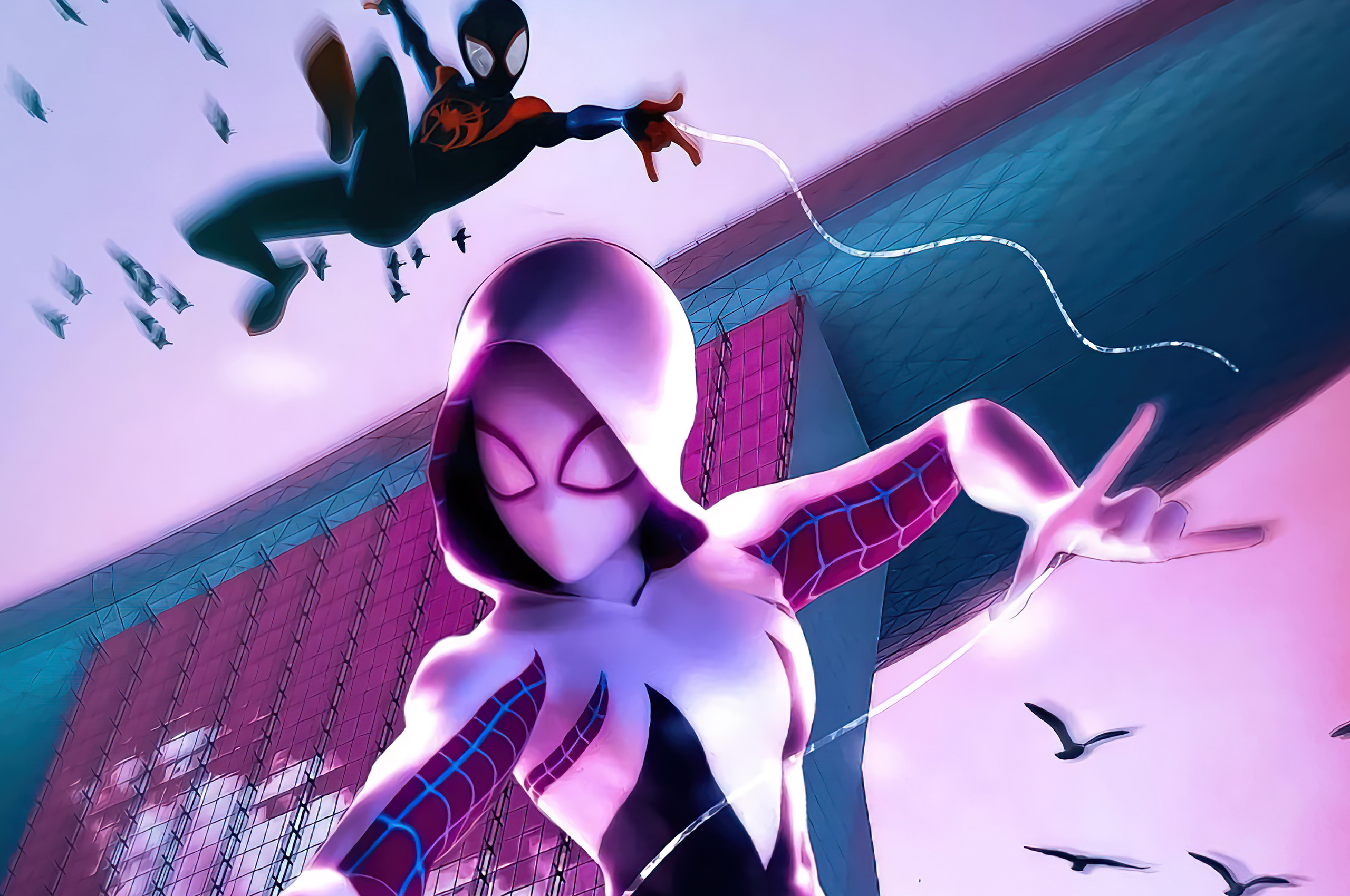 2560x1700 Gwen Stacy And Spiderman Chromebook Pixel HD 4k Wallpapers ...