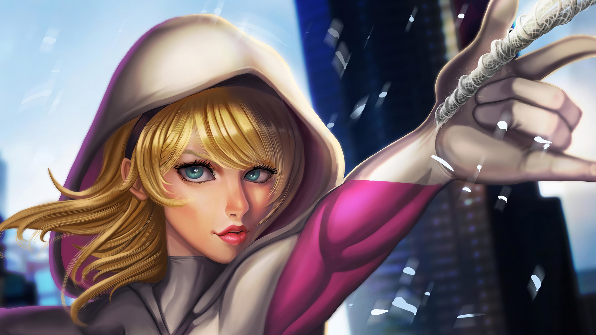 2048x1152 Gwen Stacy Cute 4k Wallpaper,2048x1152 Resolution HD 4k ...