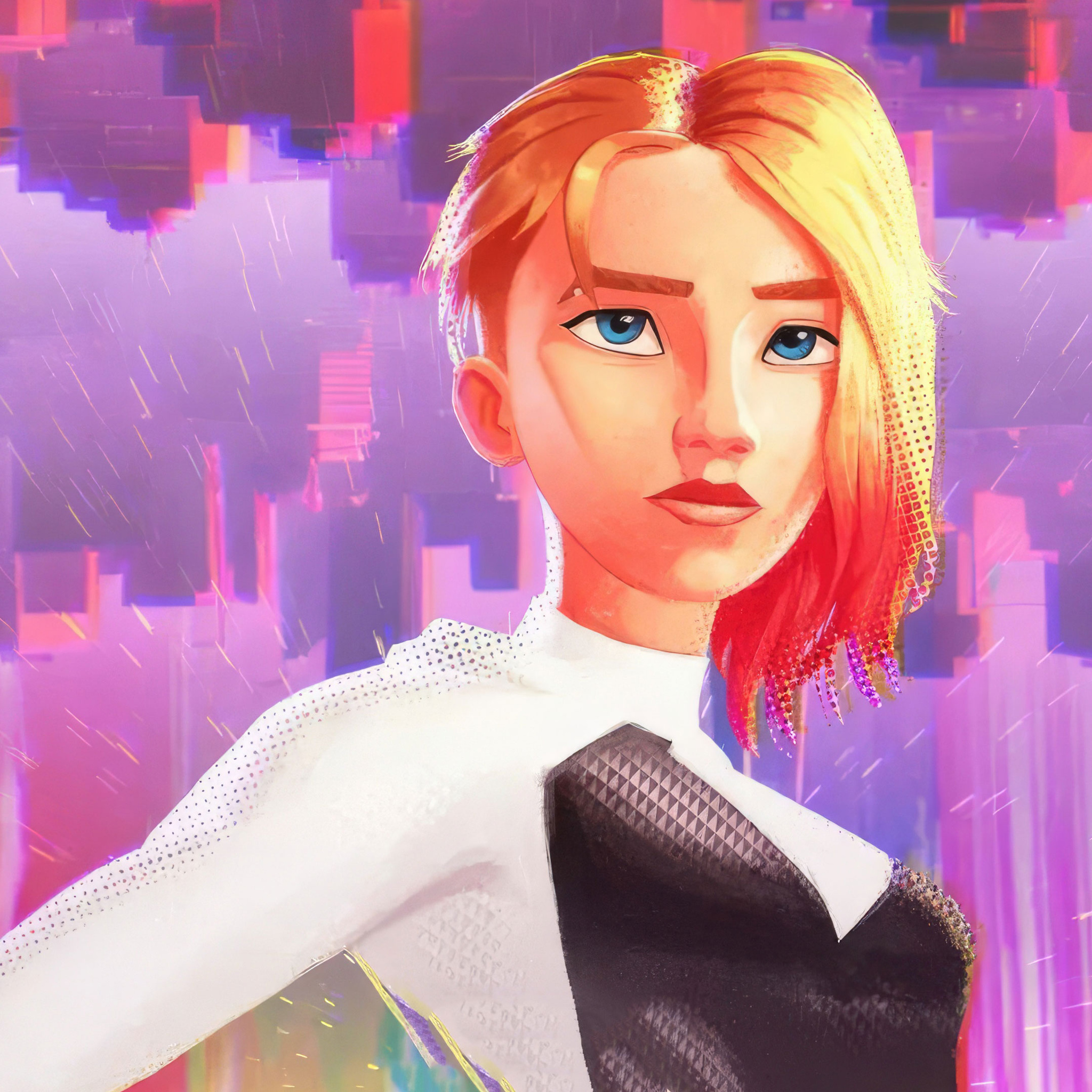 2048x2048 Gwen Stacy In SpiderMan Across The Spiderverse 2023 Ipad Air ...