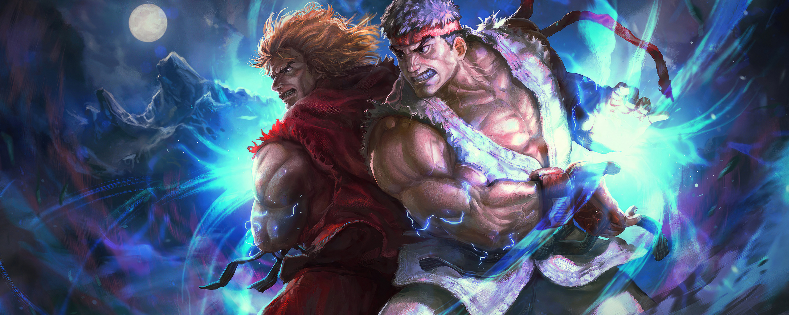 2560x1024 Hadouken Street Fighter Fan Art Wallpaper,2560x1024 ...