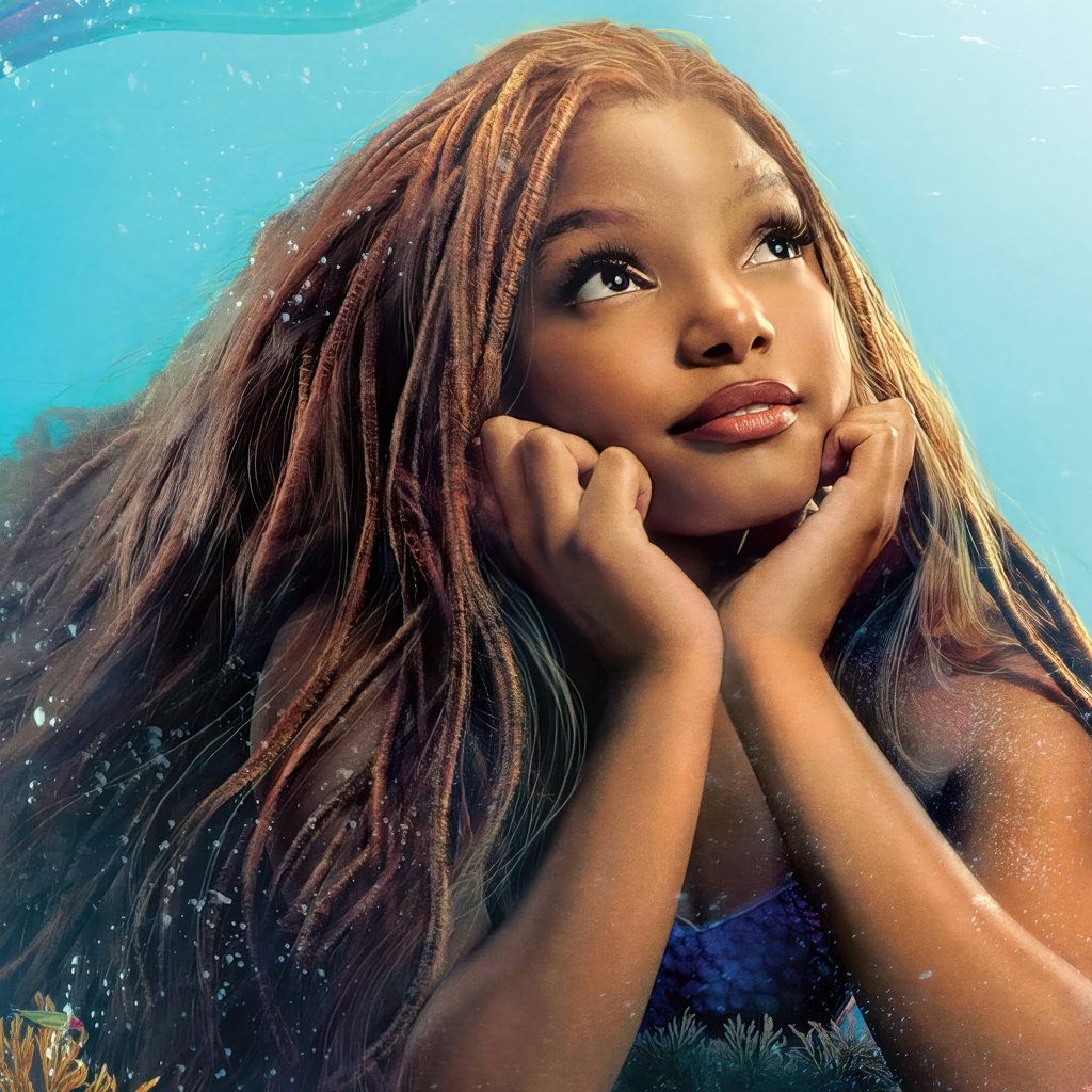 1024x1024 Halle Bailey As Ariel In The Little Mermaid 1024x1024 ...