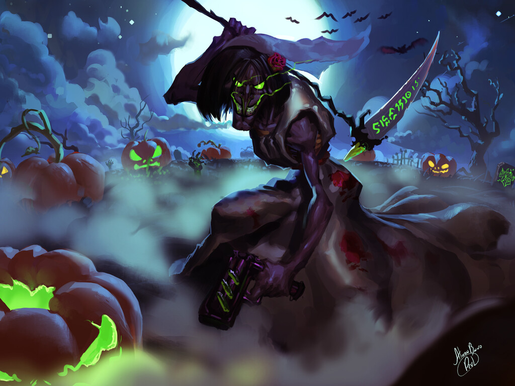 Halloween And Brawlhalla Wallpaper In 1024x768 Resolution