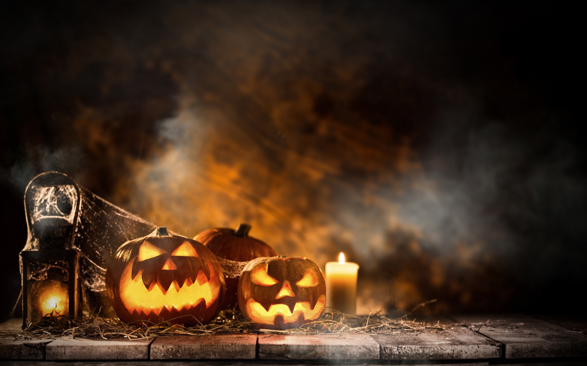1920x1200 Halloween Candle And Pumpkins 1080P Resolution HD 4k ...