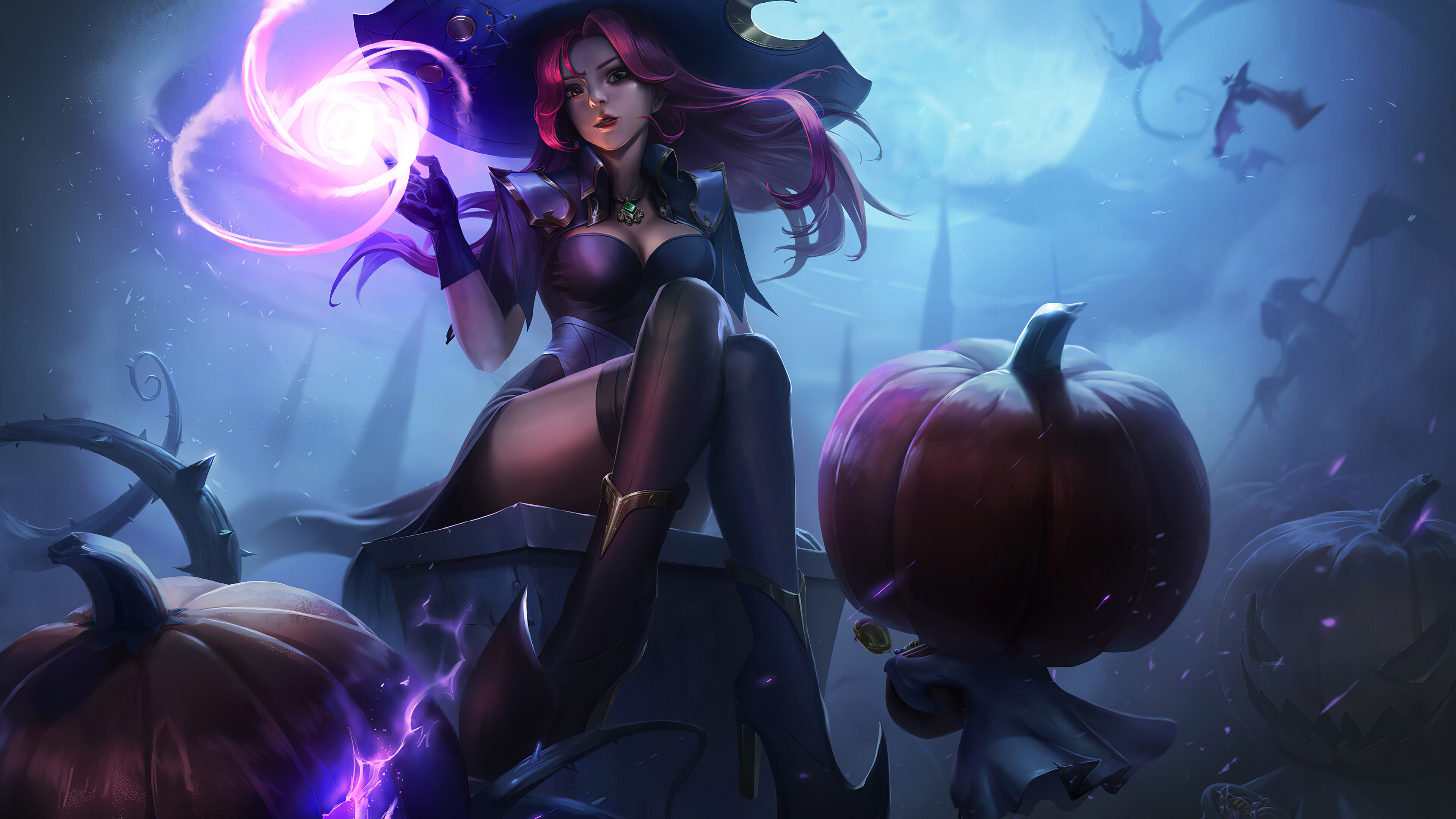 3840x2160 Halloween Fantasy Witch 4k 4k HD 4k Wallpapers, Images,  Backgrounds, Photos and Pictures
