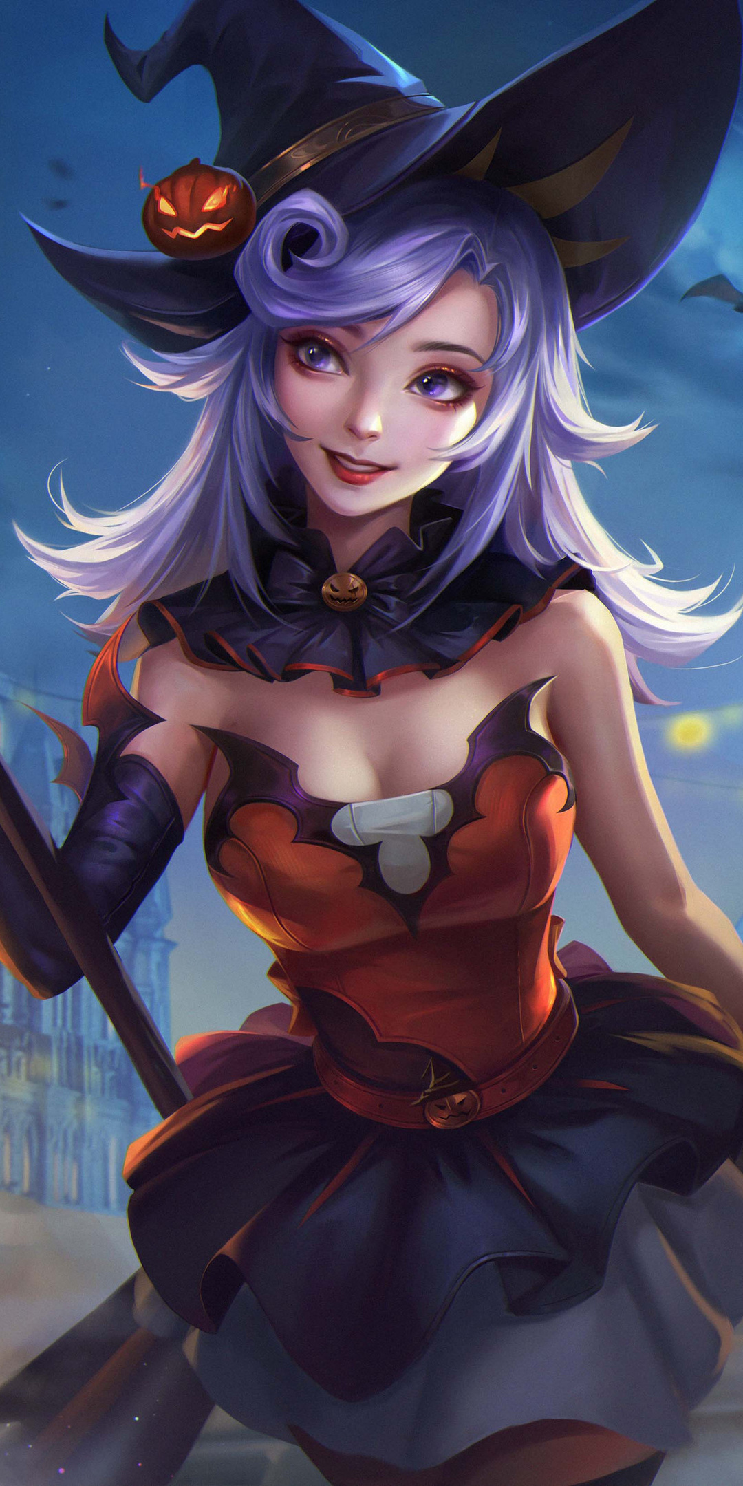 Happy Halloween Witch 2020 Wallpaper In 1080x2160 Resolution