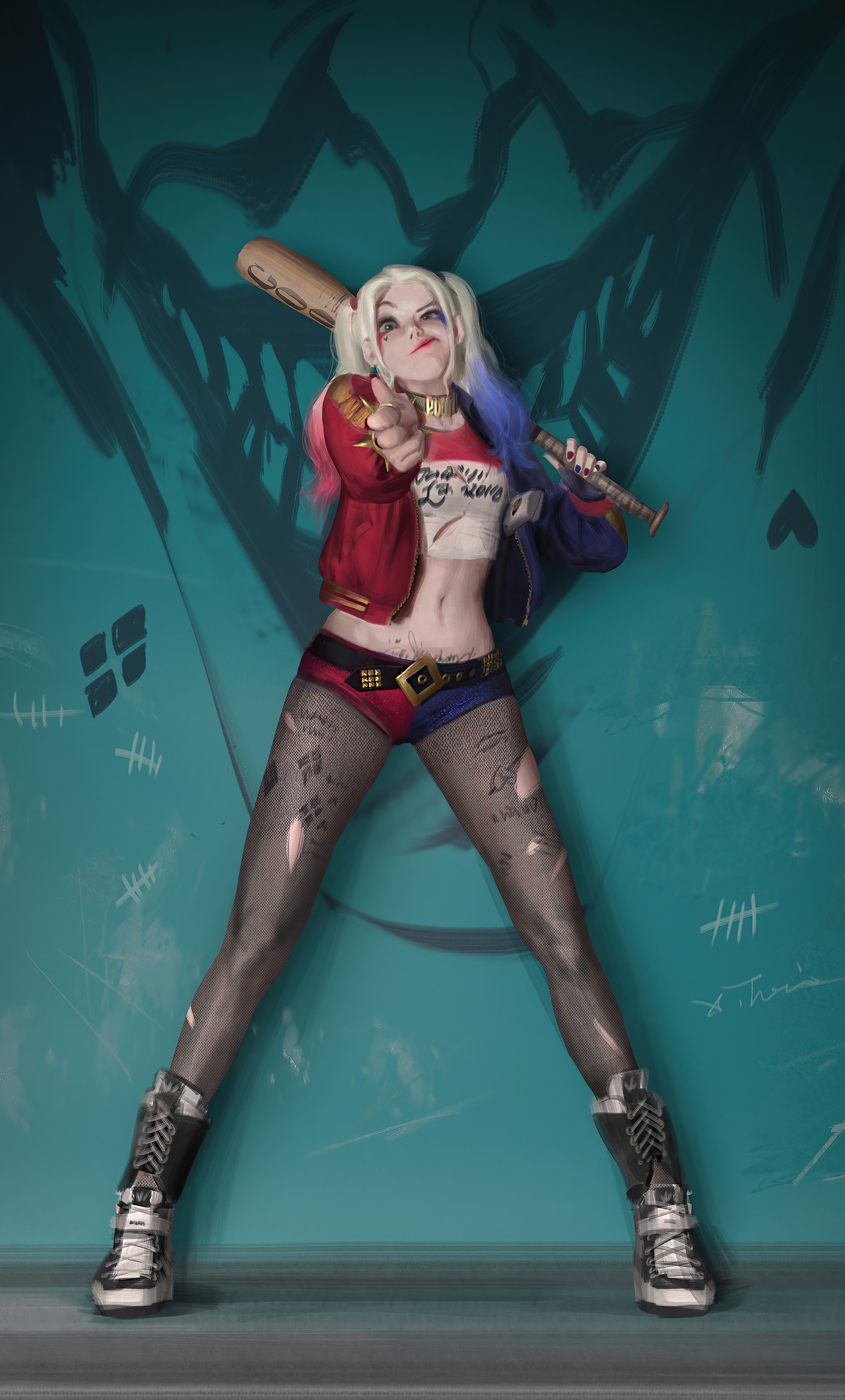 Harley Quinn 2020 Artworks 4k In 1280x2120 Resolution. harley-quinn-2020-ar...
