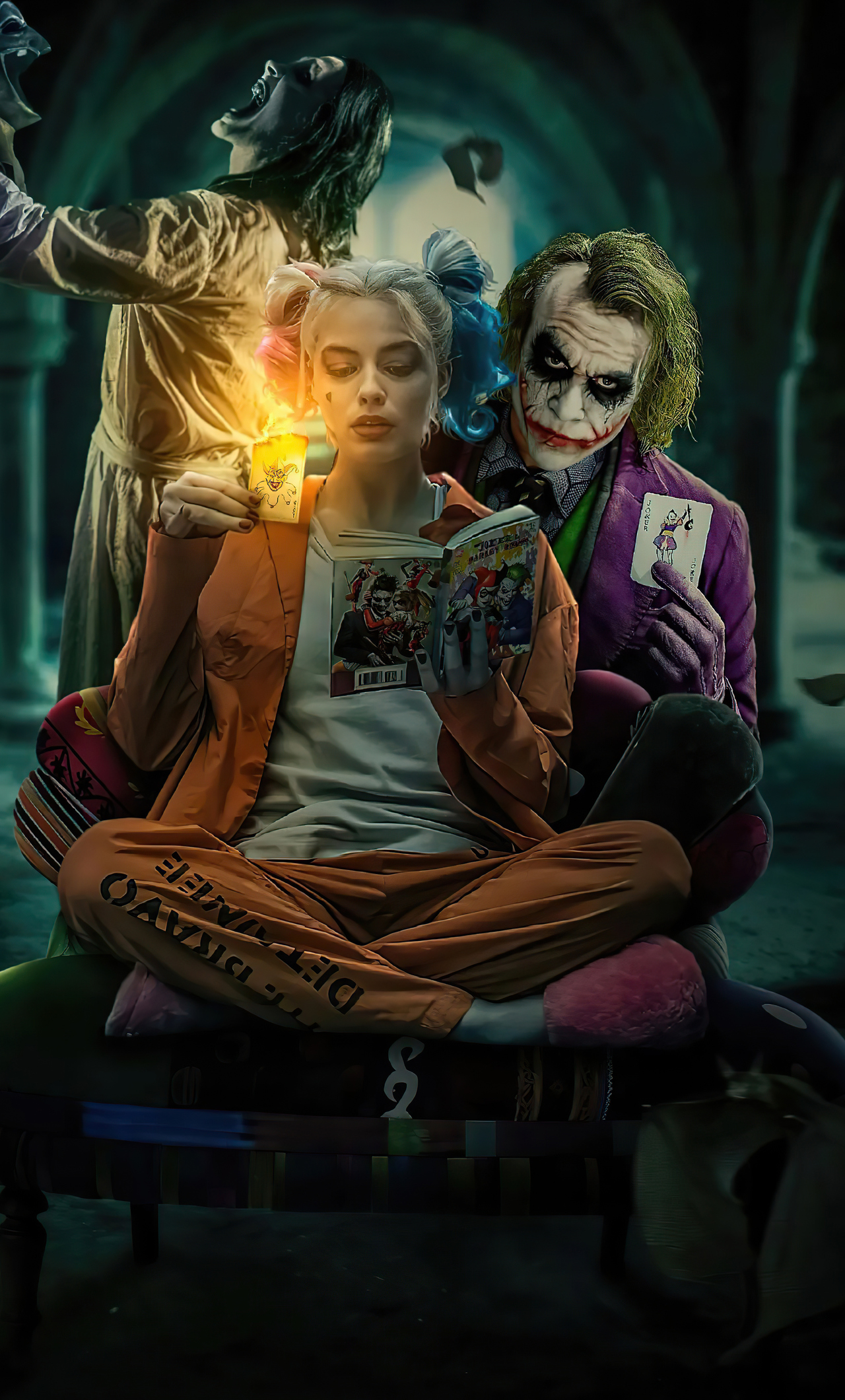1280x2120 Harley Quinn And Joker Girl 4k iPhone 6+ HD 4k Wallpapers,  Images, Backgrounds, Photos and Pictures