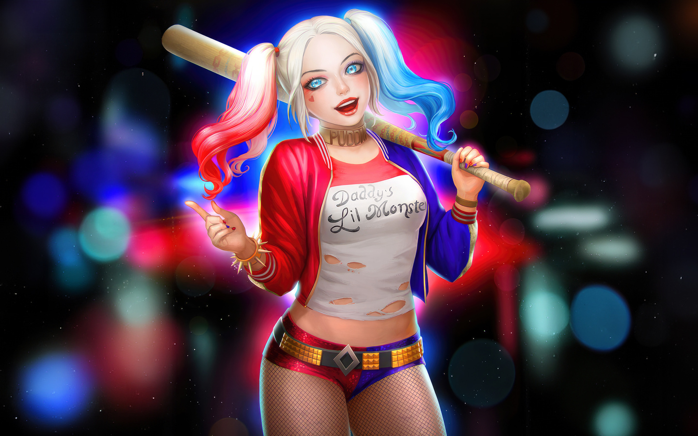 1440x900 Harley Quinn Cackling Chaos Wallpaper,1440x900 Resolution Hd 