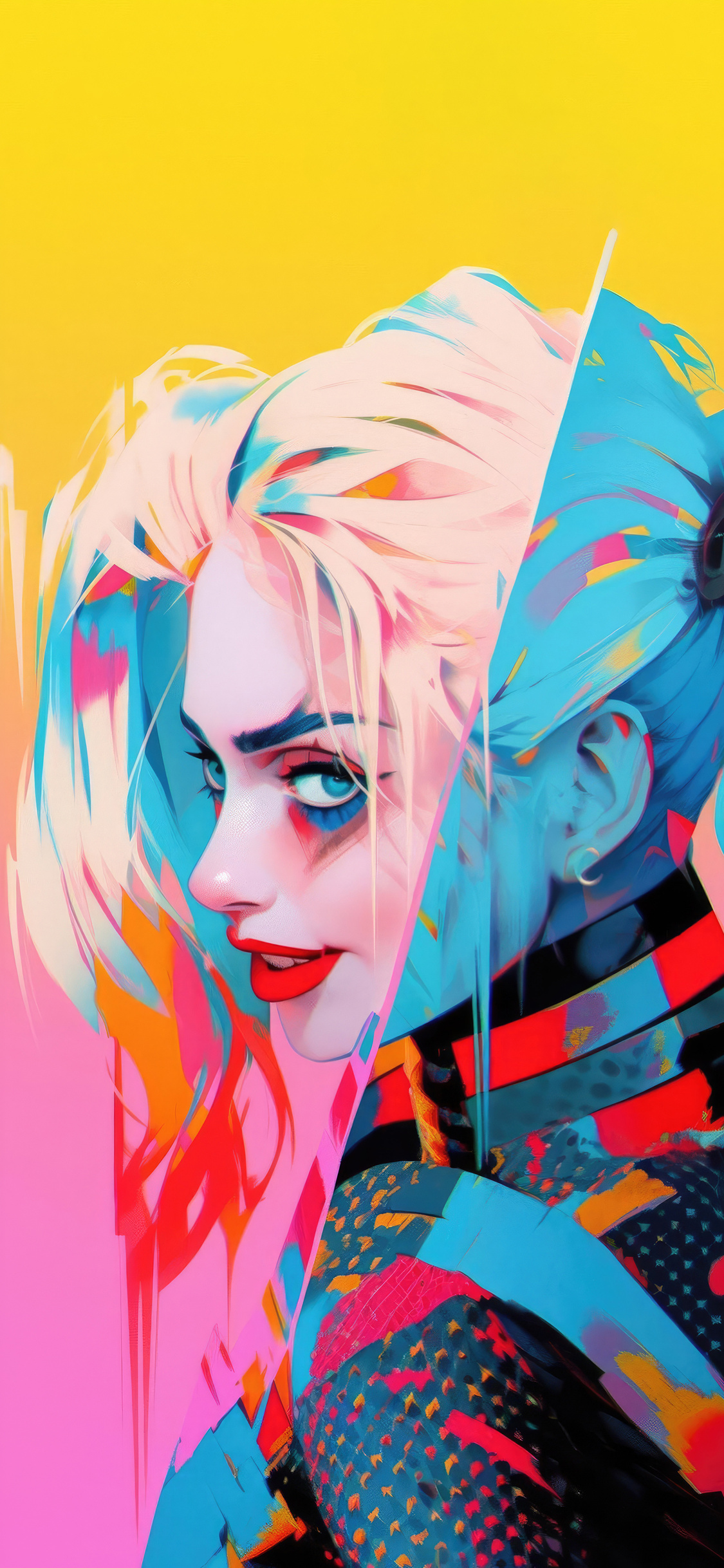 1125x2436 Harley Quinn Colorful Minimal 5k Iphone XS,Iphone 10,Iphone X