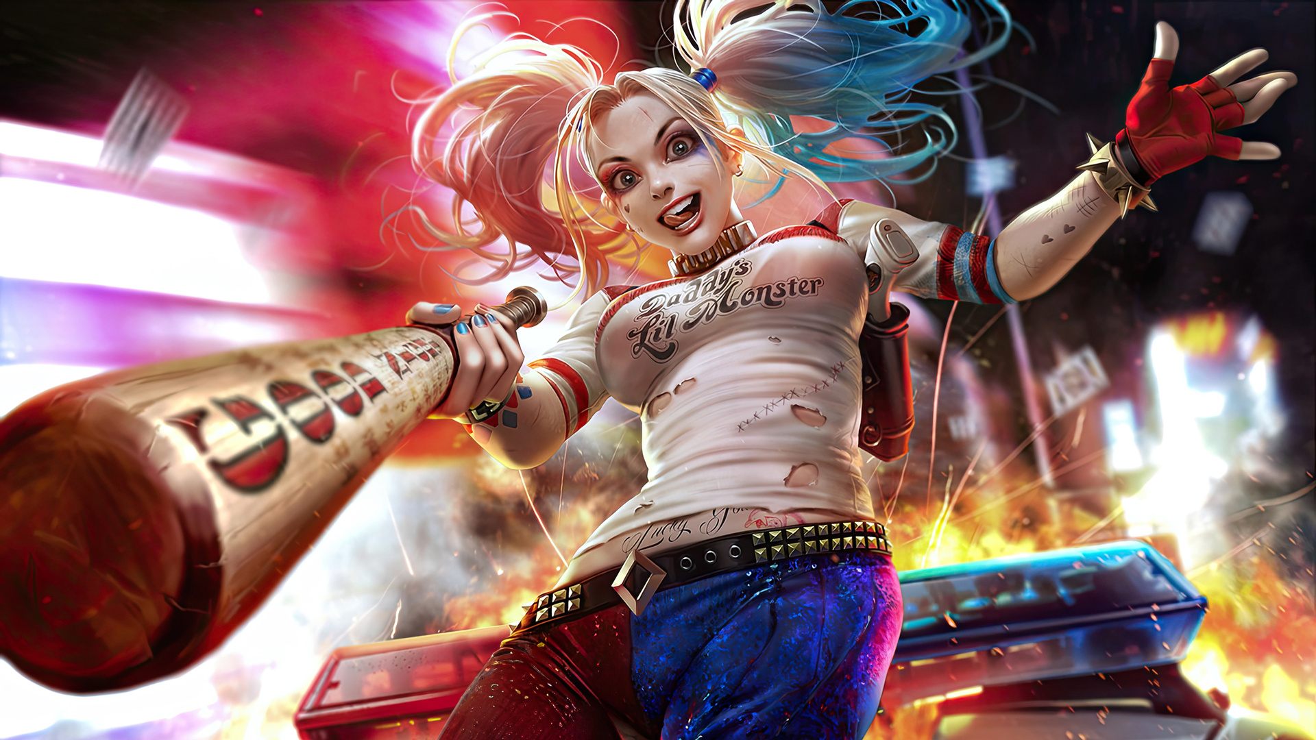 1920x1080 Harley Quinn Defender Laptop Full HD 1080P ,HD 4k Wallpapers ...