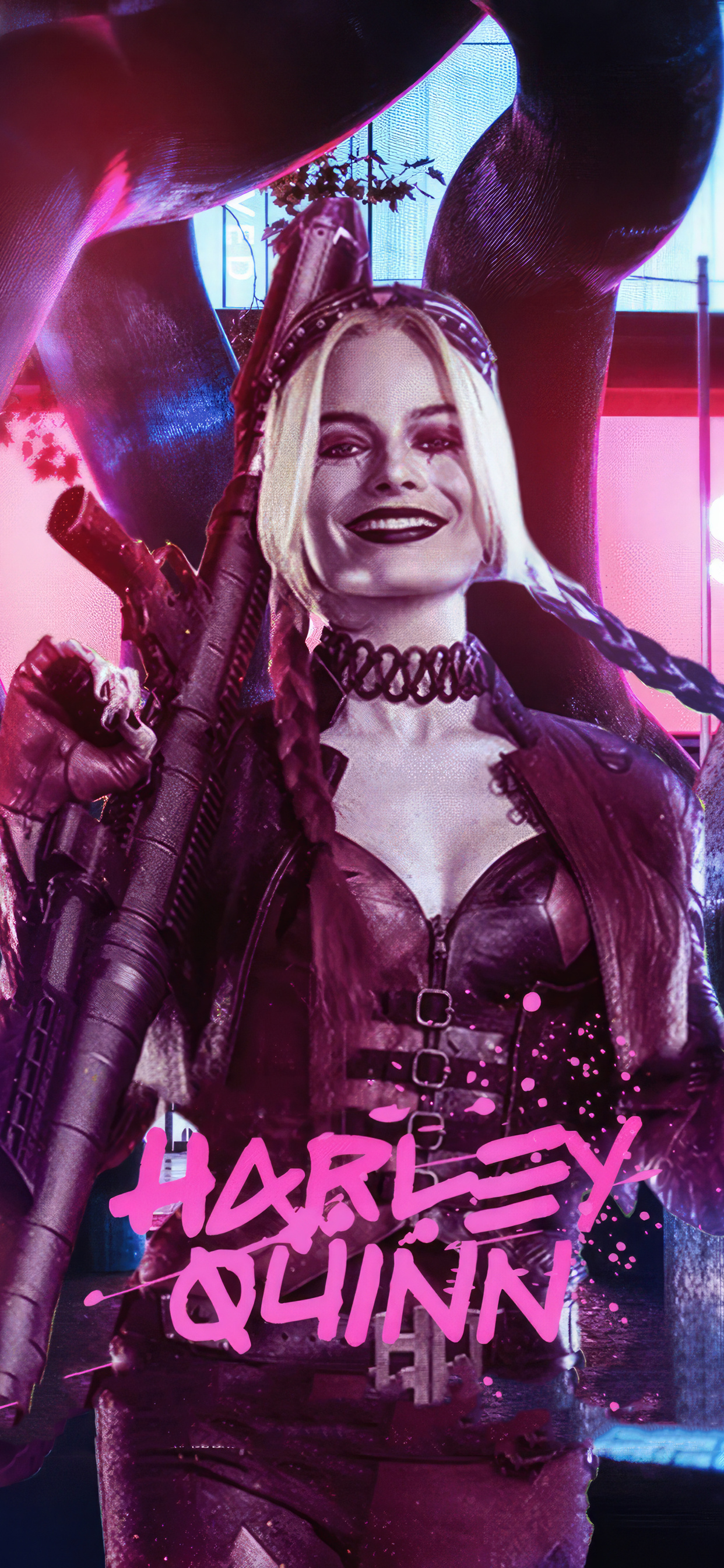 1242x2688 Harley Quinn Evil Smile Iphone XS MAX HD 4k Wallpapers ...