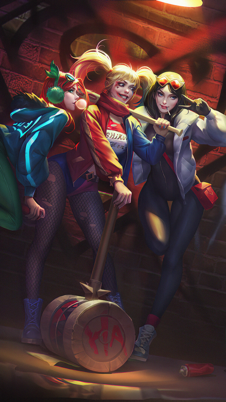 720x1280 Harley Quinn Friends Joker Clicking Picture Moto G,X Xperia Z1 ...