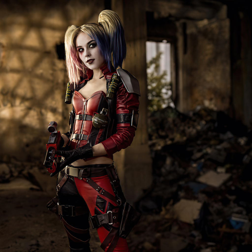 1024x1024 Harley Quinn From Comics Cosplay 1024x1024 Resolution HD 4k ...