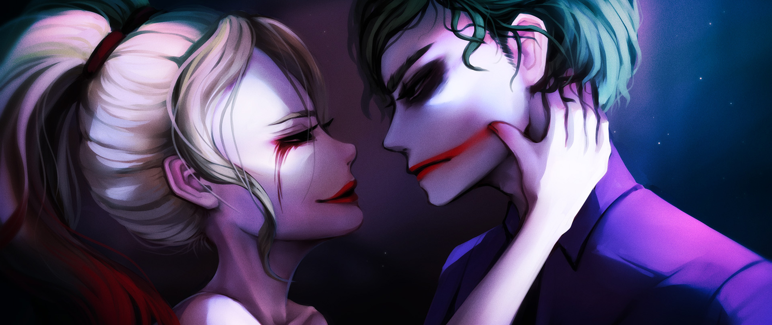 Harley Quinn Joker Valentine Fantasy In 2560x1080 Resolution. harley-quinn-joker...