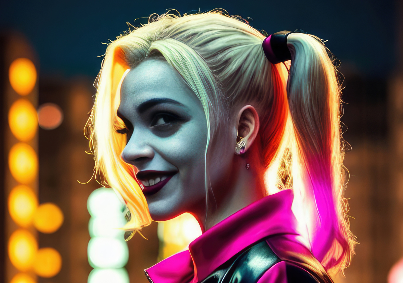 3840X2160 Harley Quinn Fanart Smiling 4K: The Perfect Wallpaper For ...