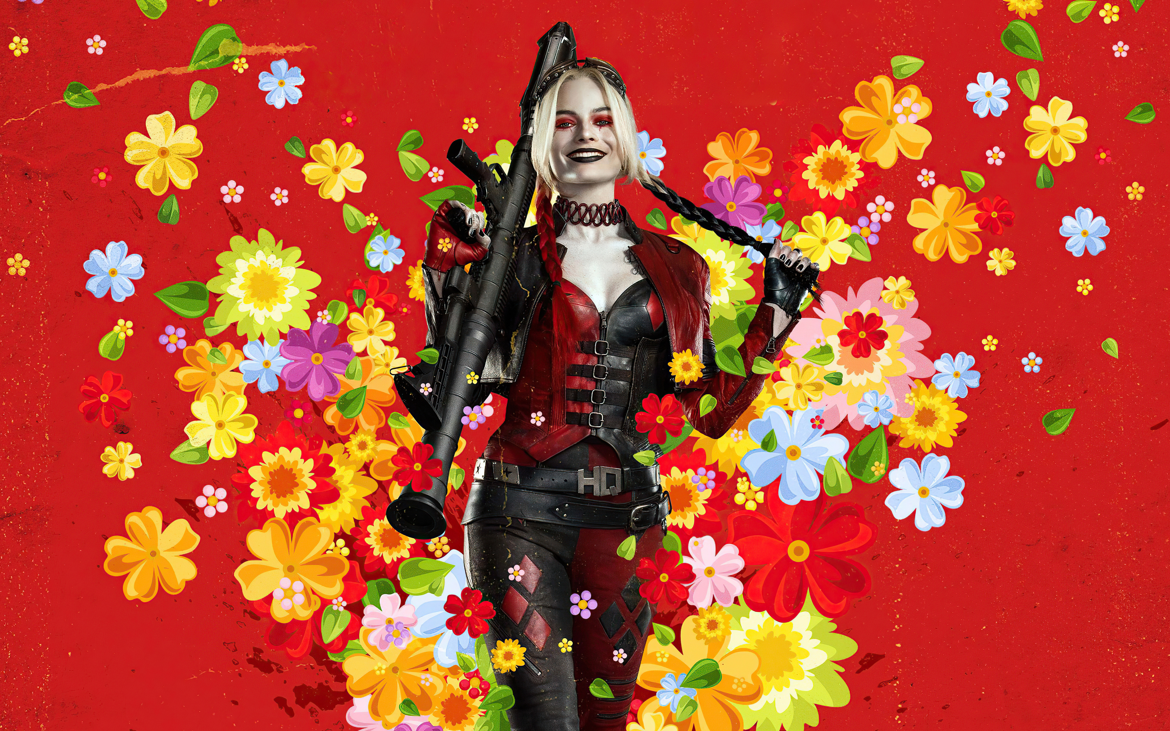 Harley Quinn The Suicide Squad 8k Wallpaper In 3840x2400 Resolution