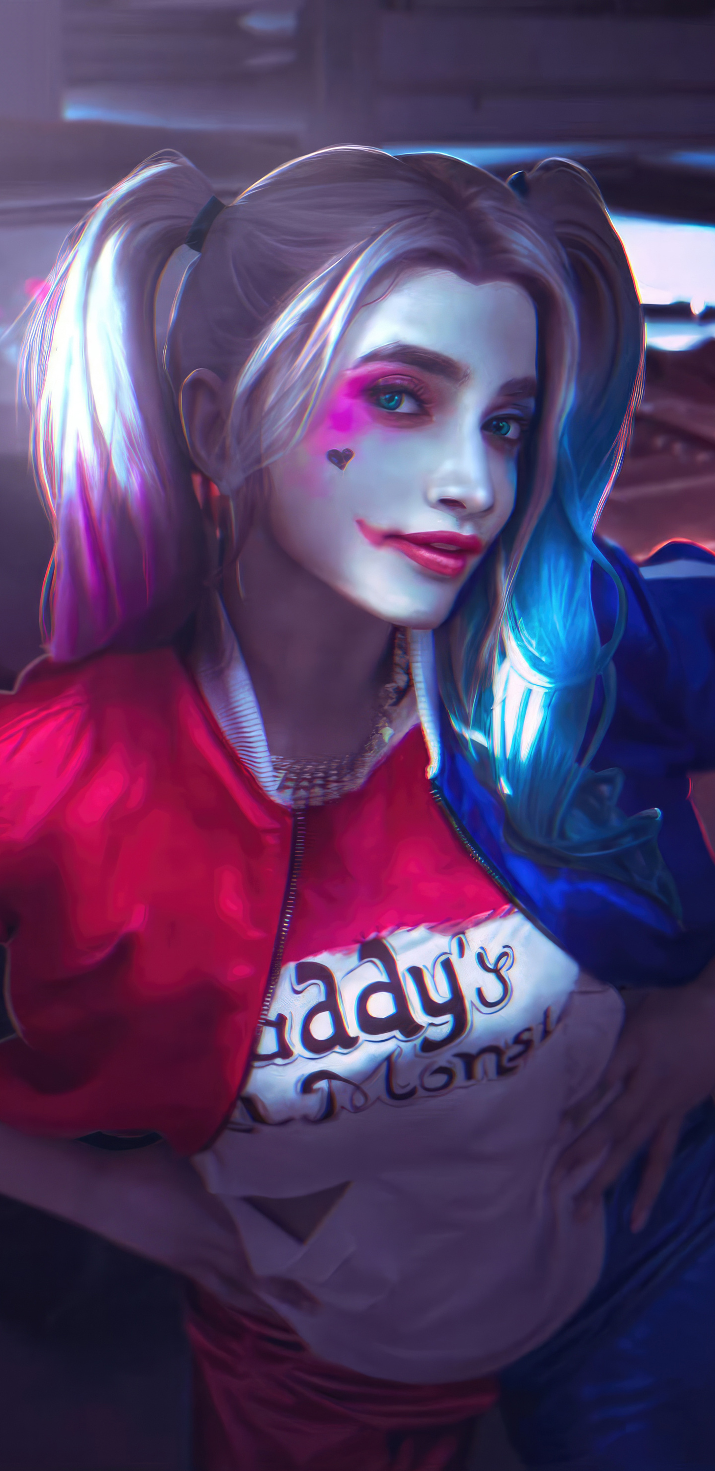 1440x2960 Harley Quinn Vibrant Persona Samsung Galaxy Note 9,8, S9,S8 ...