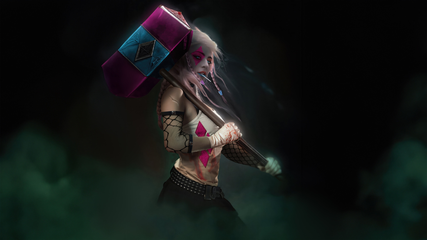 Harley Quinns Bat Tastic Chaos Wallpaper