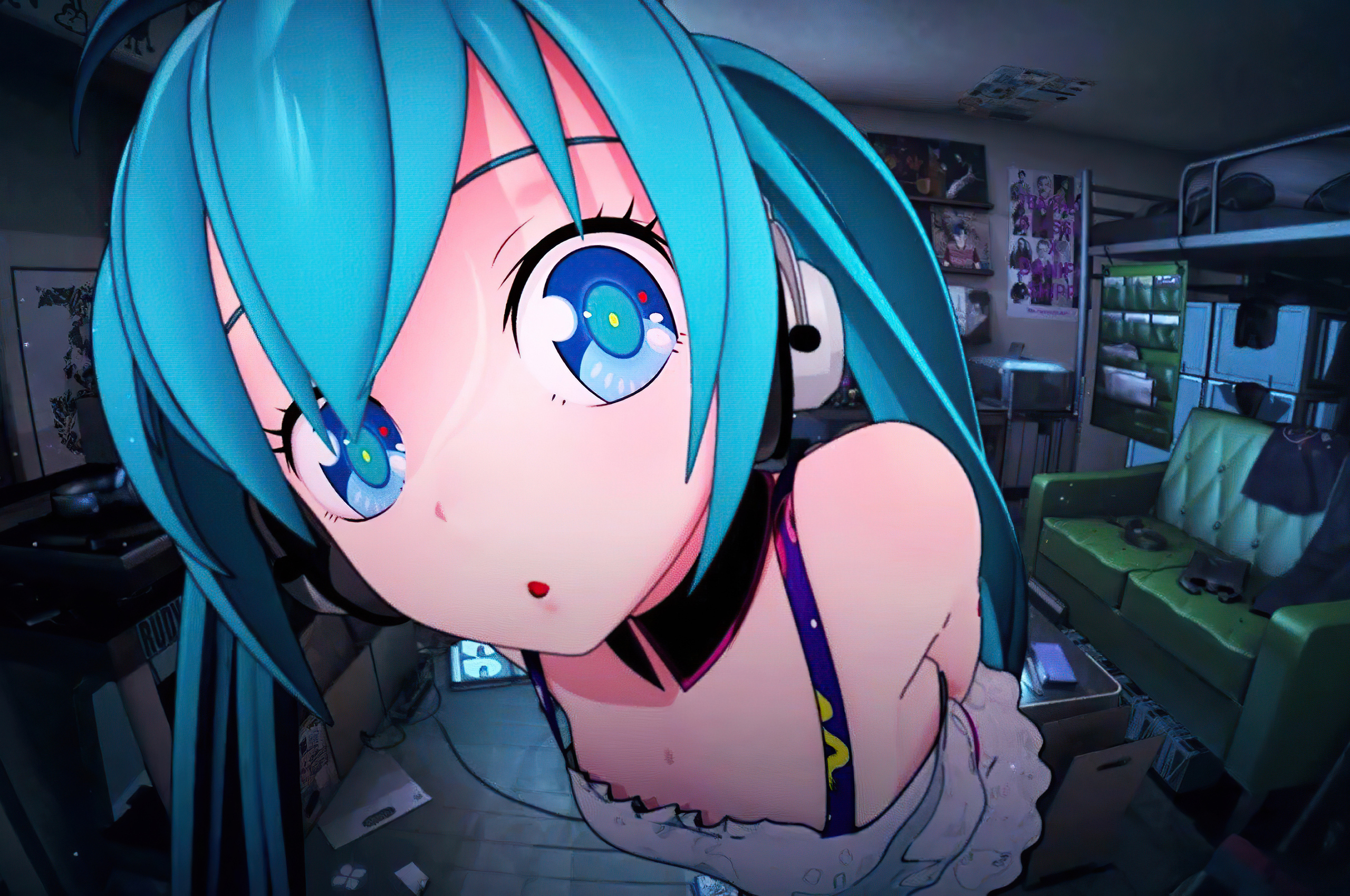 2560x1700 Hatsune Miku Closeup Big Eyes 4k Chromebook Pixel HD 4k Wallpapers,  Images, Backgrounds, Photos and Pictures