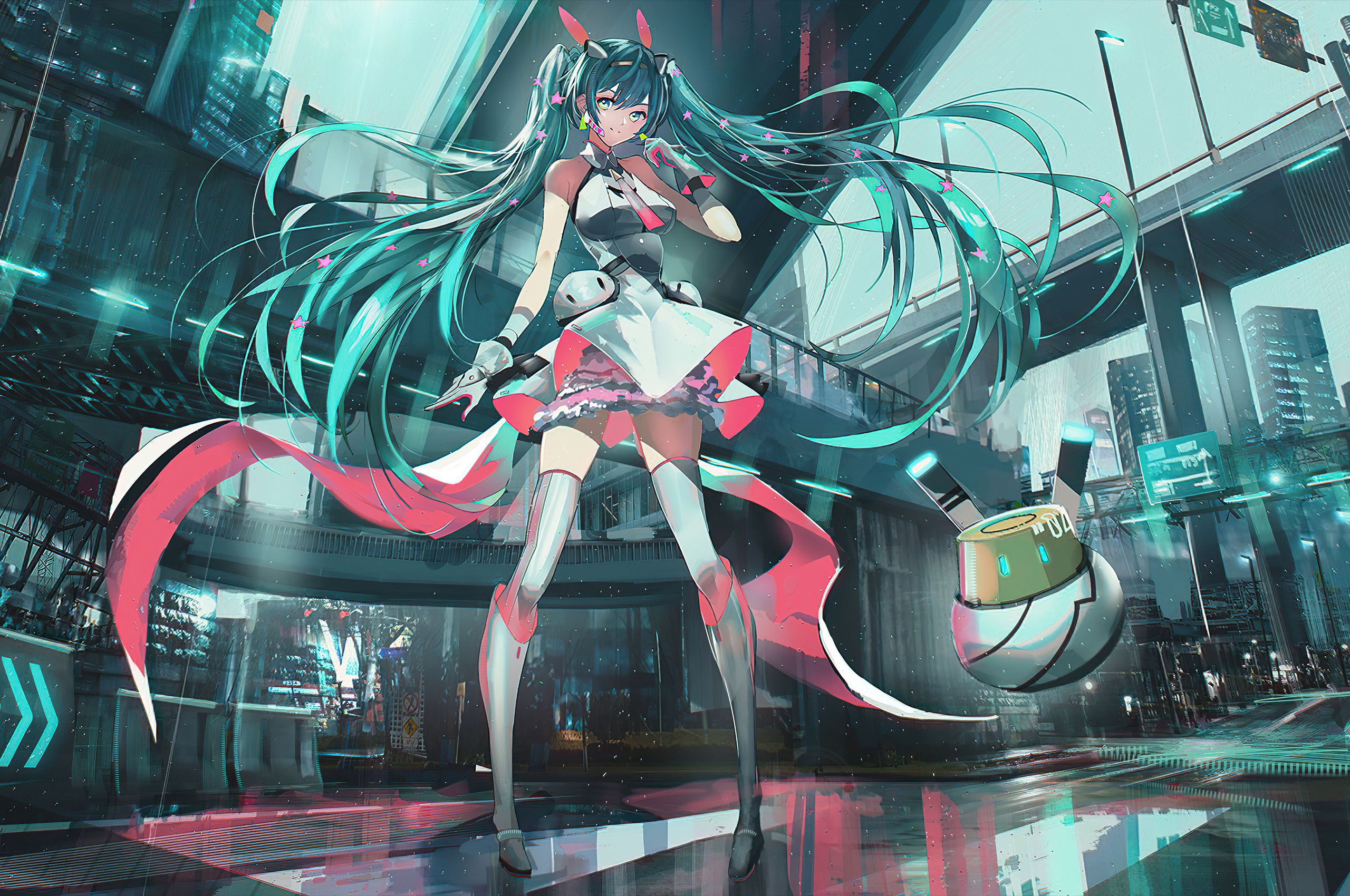 2560x1700 Hatsune Miku Galaxy 4k Chromebook Pixel HD 4k Wallpapers